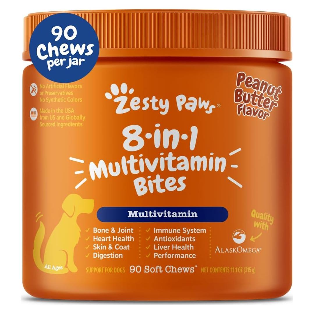 Golosinas Multivitamínicas Zesty Paws para Perros 90ct