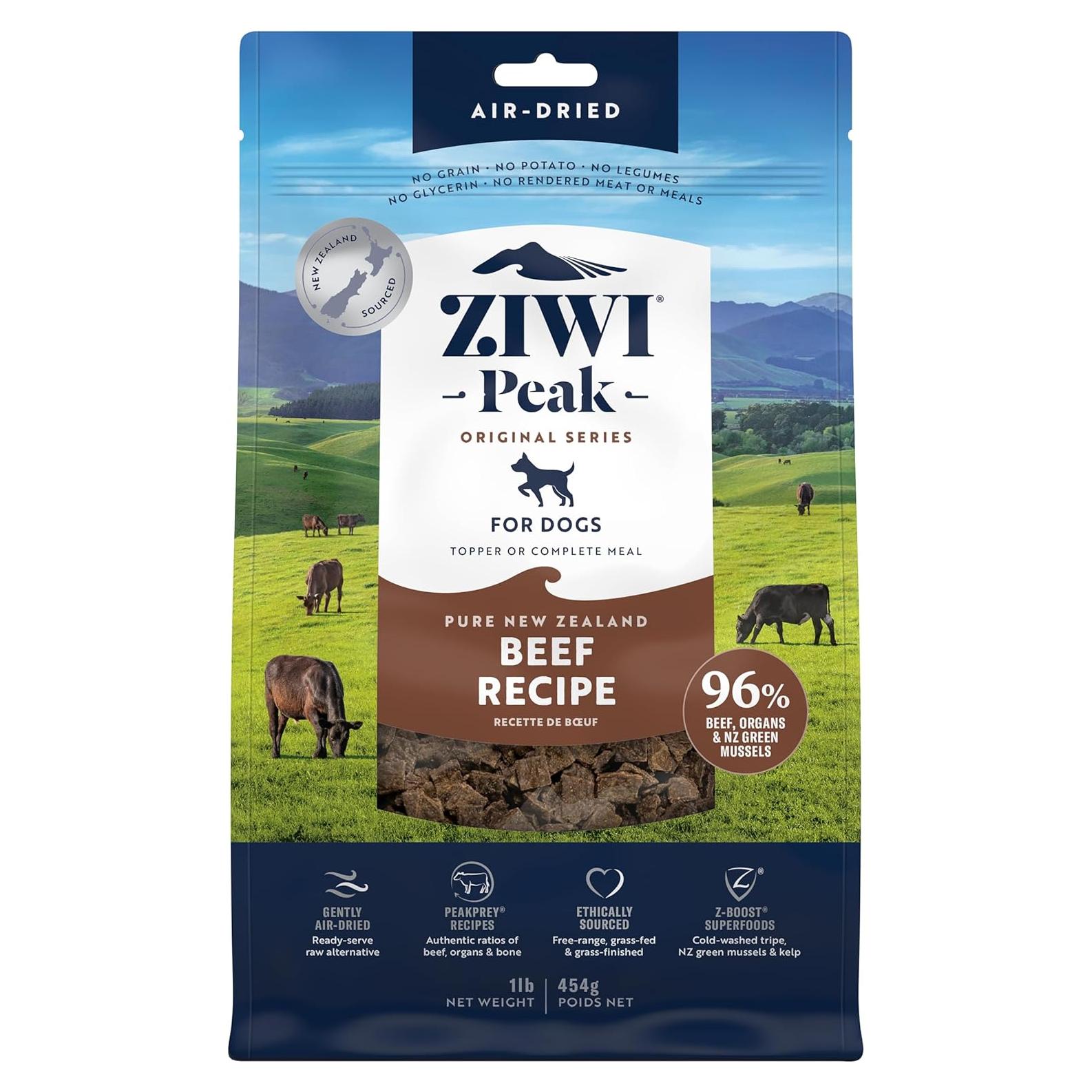 ZIWI Peak Comida Deshidratada para Perros Carne de Res 450g