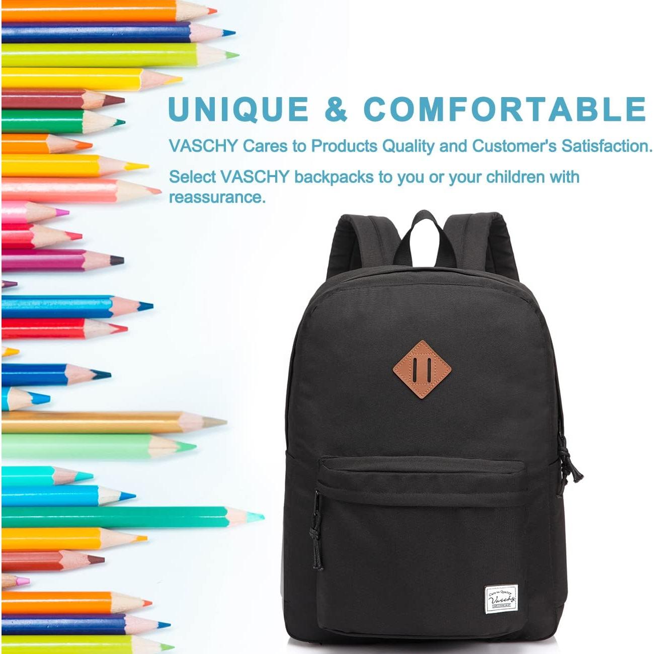 Mochila Ligera VASCHY Negra 20L Resistente al Agua