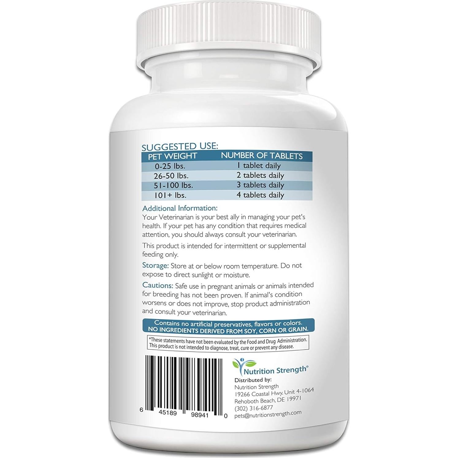 Multivitaminas para Perros Nutrition Strength 120 Tabletas