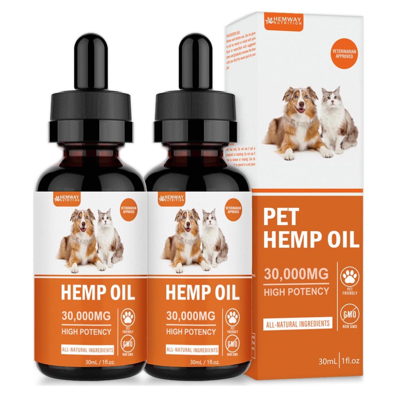 Aceite de Cáñamo Orgánico HEMWAY para Perros y Gatos 168g