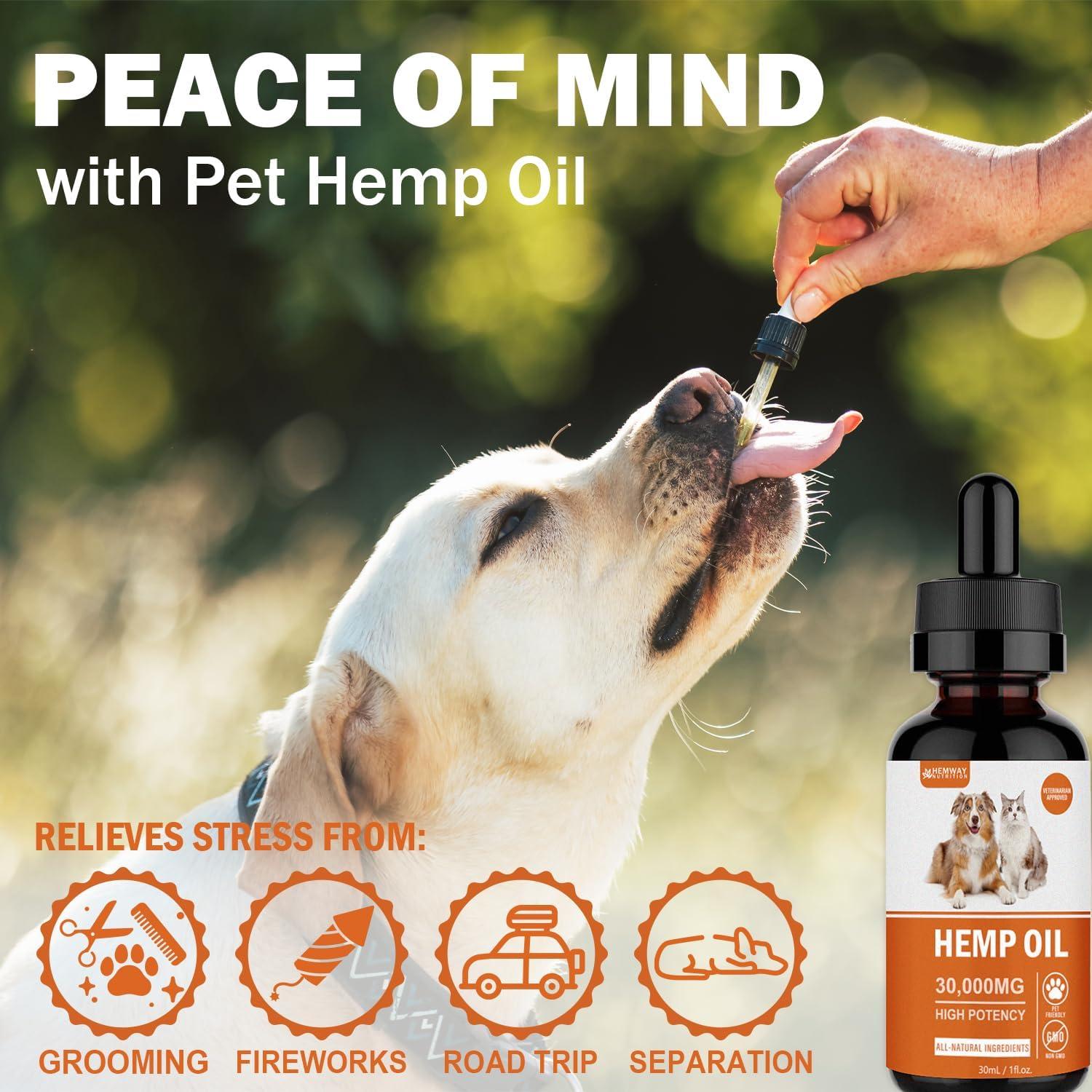 Aceite de Cáñamo Orgánico HEMWAY para Perros y Gatos 168g