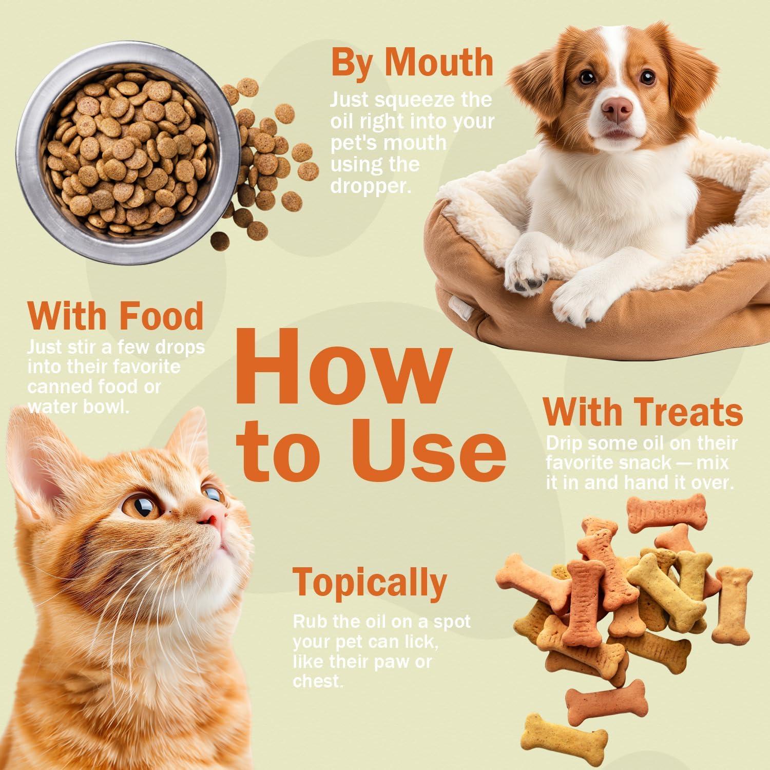 Aceite de Cáñamo Orgánico HEMWAY para Perros y Gatos 168g