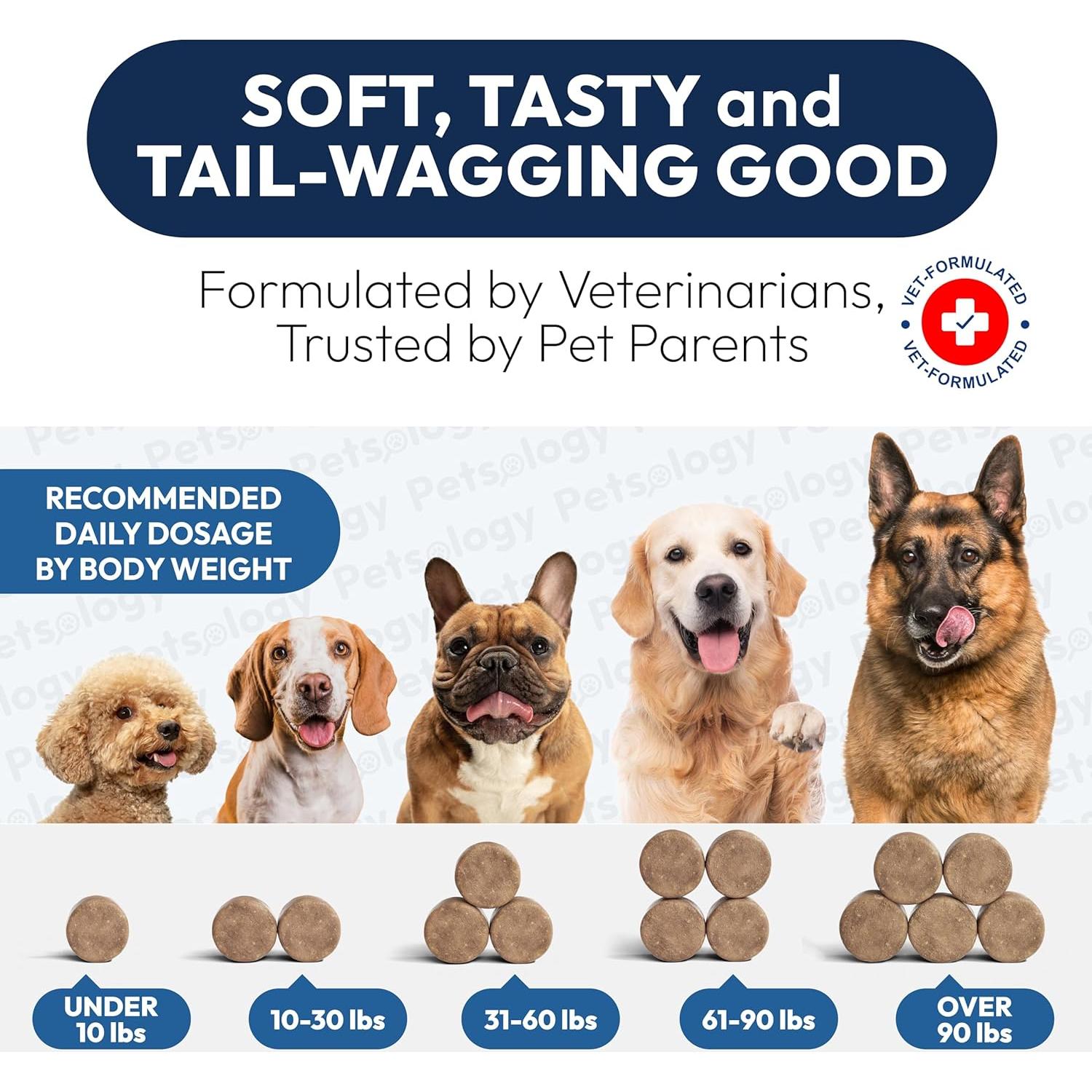 Probioticos para Perros Petsology 170 Masticables Pollo