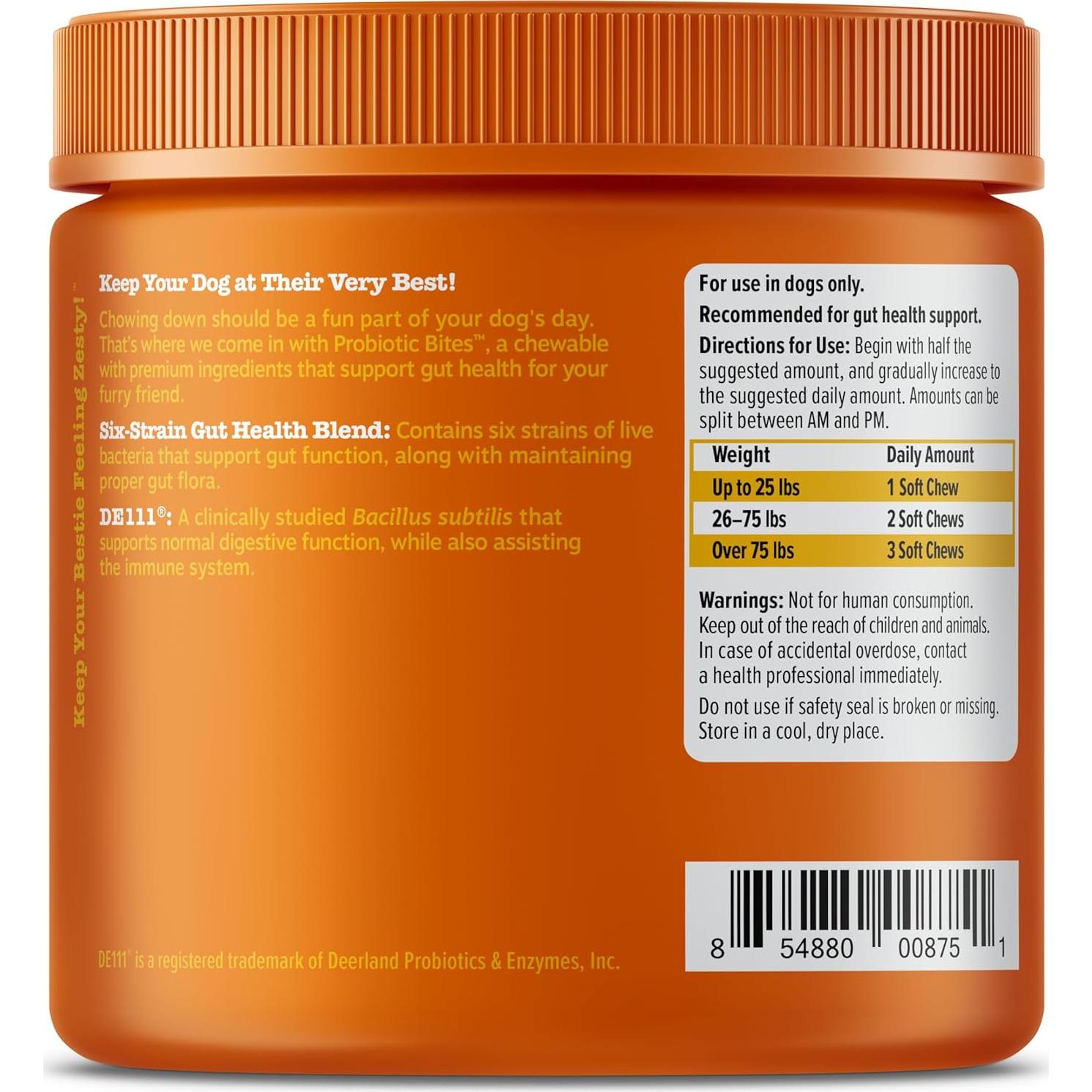 Probioticos para Perros Zesty Paws Pollo 90 Masticables