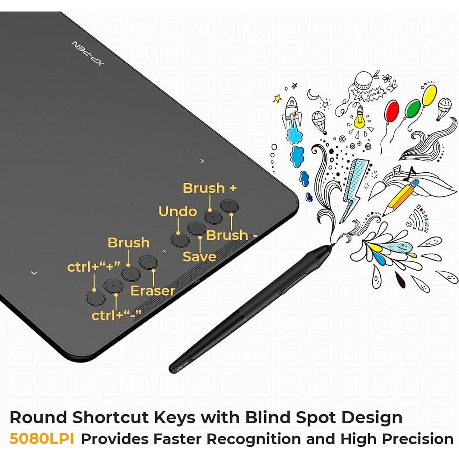 Tableta de Dibujo XPPen Deco 01 V3 25,4x15,24 cm 16K