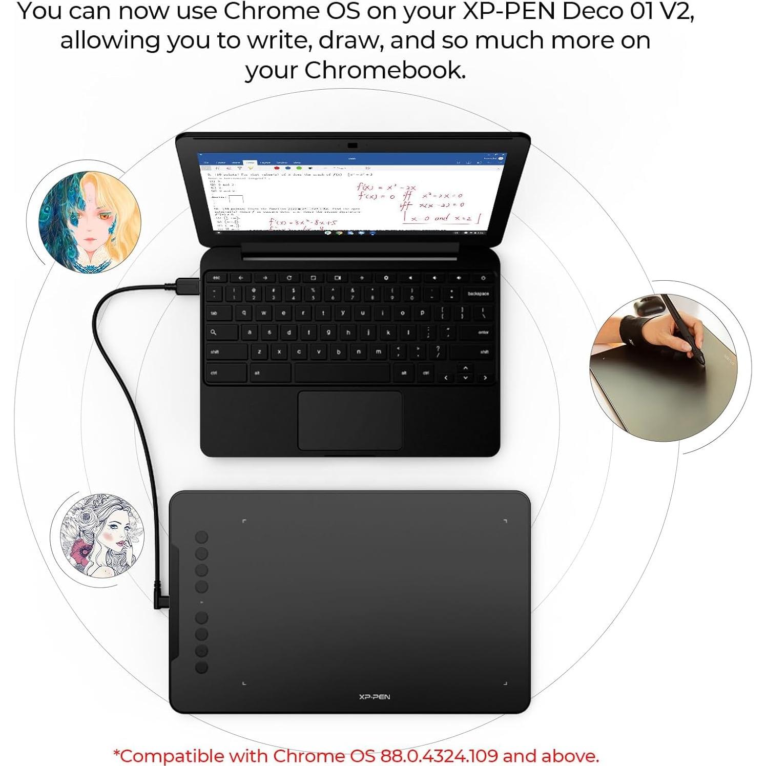 Tableta de Dibujo XPPen Deco 01 V3 25,4x15,24 cm 16K