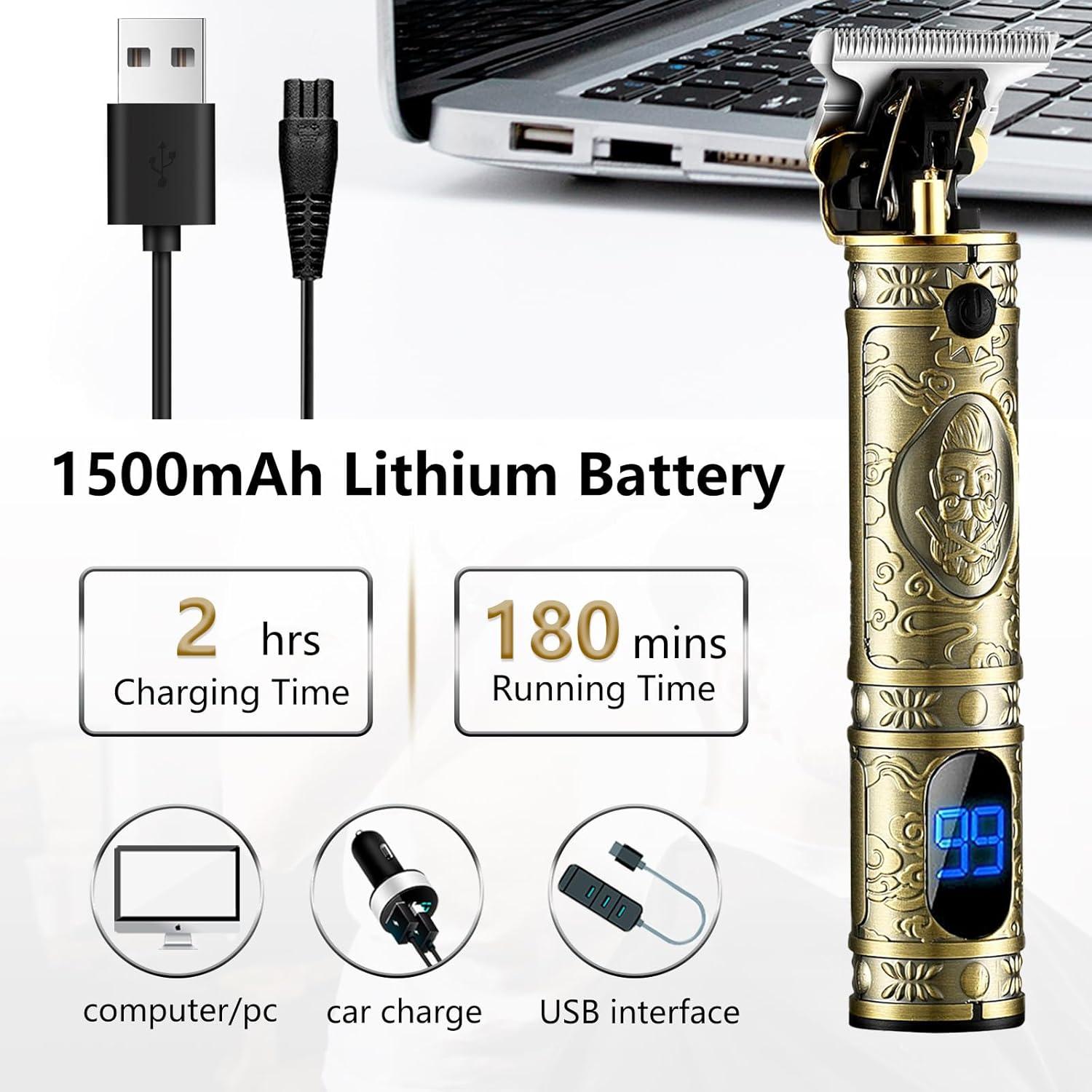 Cortadora de Cabello AMULISS AU-JM-700AL Inalámbrica LED