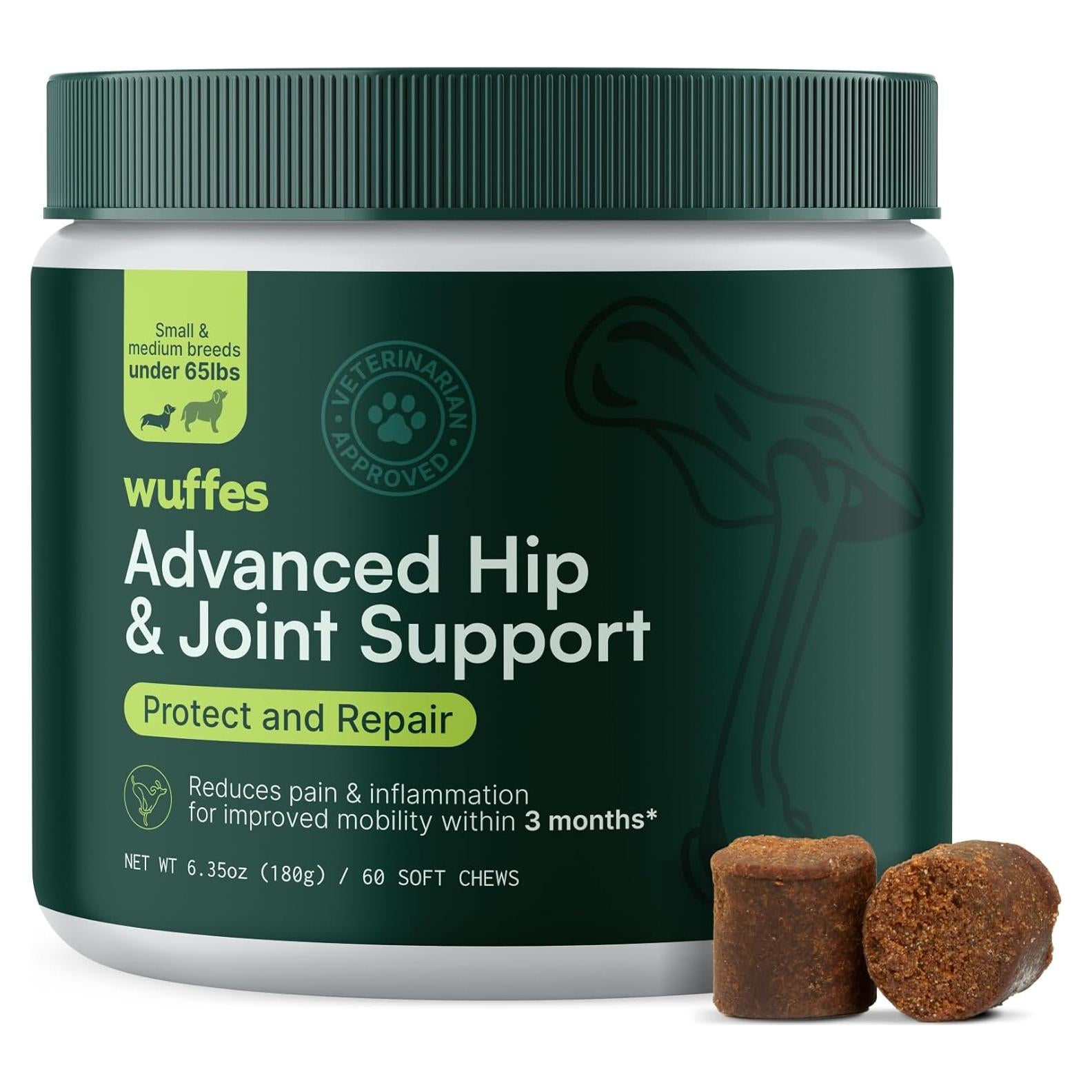 Suplemento Articular Wuffes para Perros Pequeños 60 Masticables