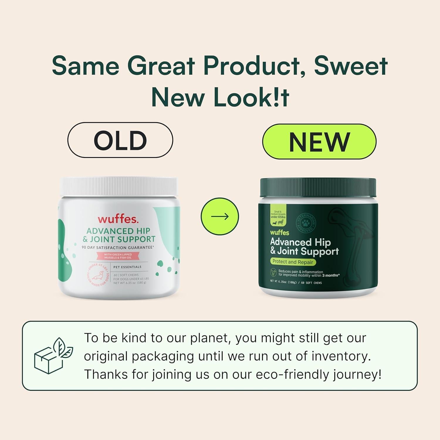 Suplemento Articular Wuffes para Perros Pequeños 60 Masticables