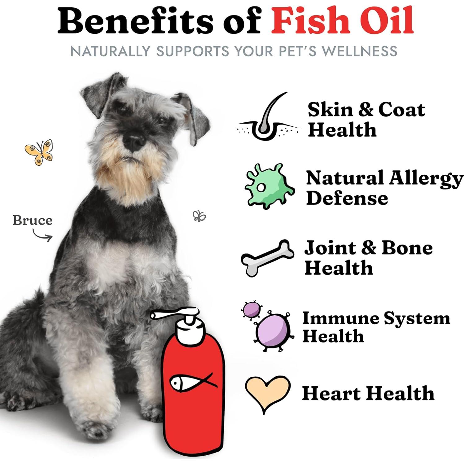 Aceite de Pescado Vital Pet Life 1.89 L Omega 3 para Perros