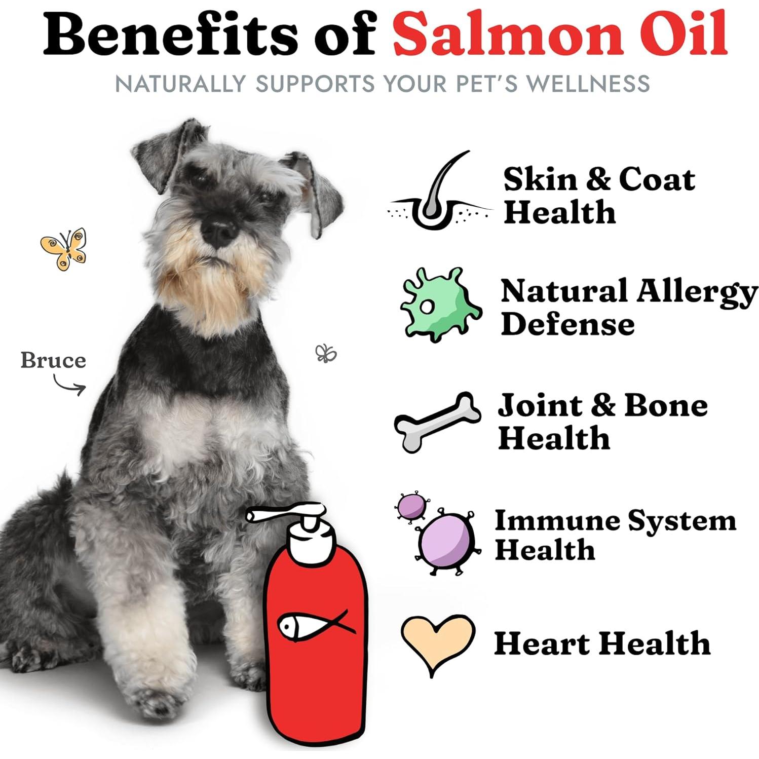 Aceite de Salmón Vital Pet Life 32 oz - Omega 3 para Mascotas