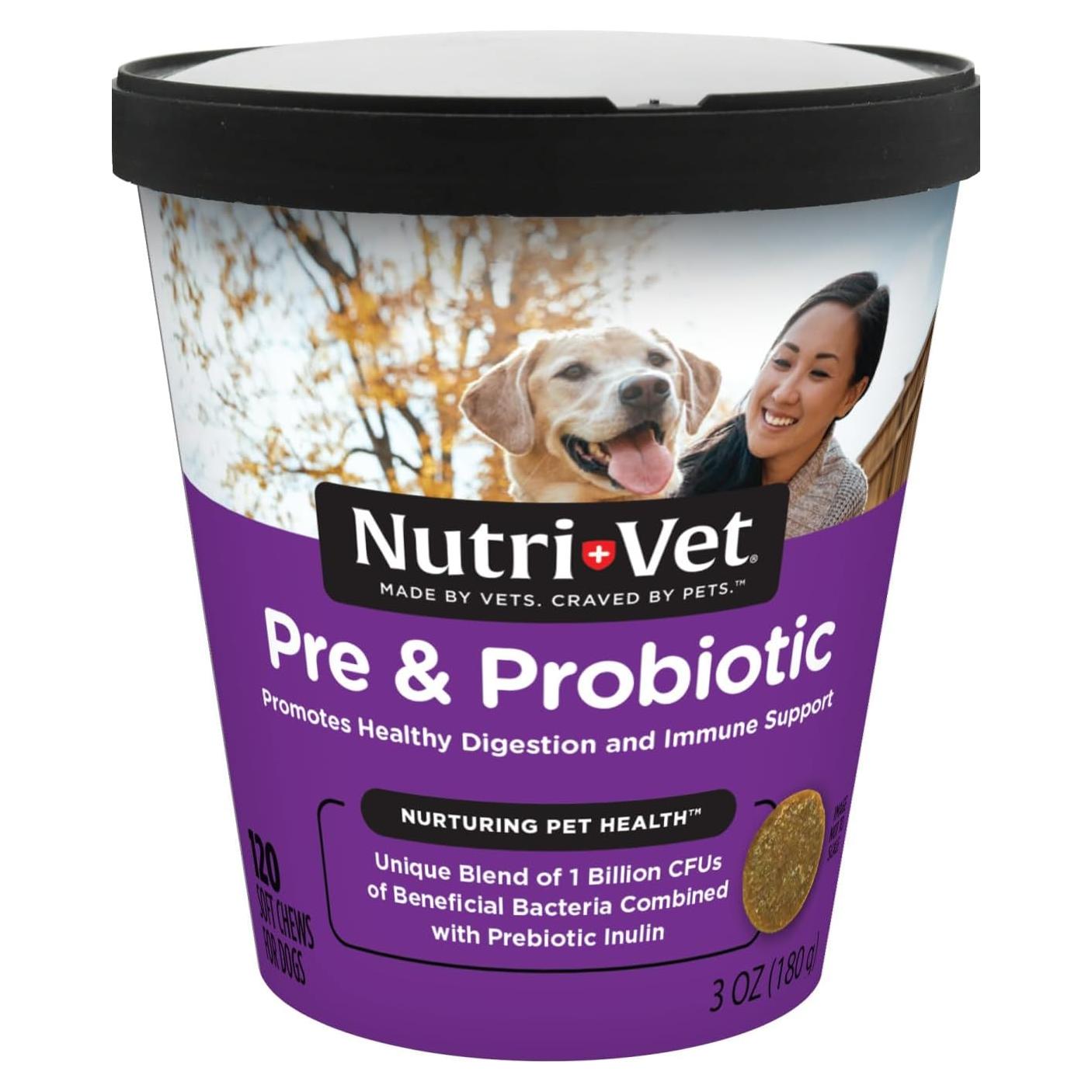 Nutri-Vet Probioticos para Perros 120 Masticables 181g