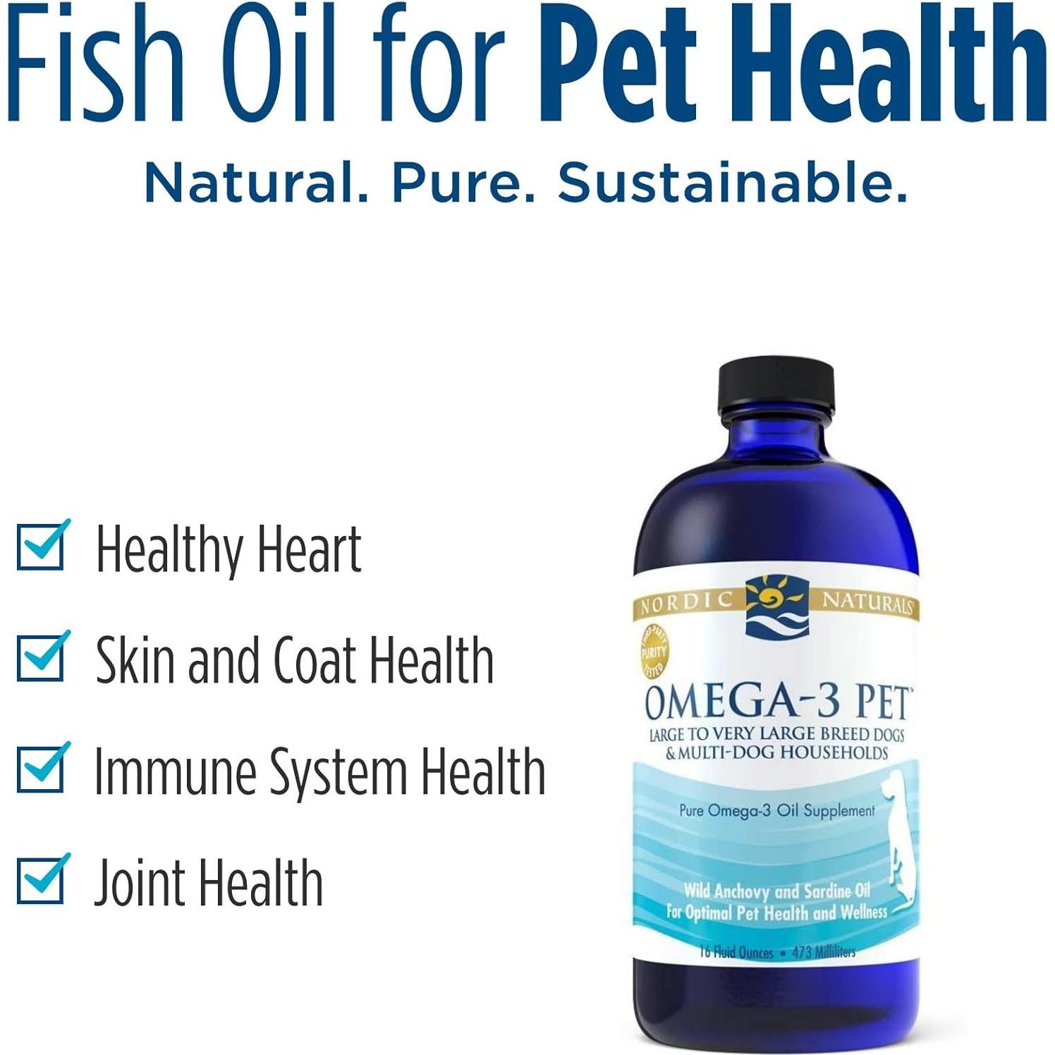 Aceite de Pescado Omega-3 Nordic Naturals 473 ml para Perros