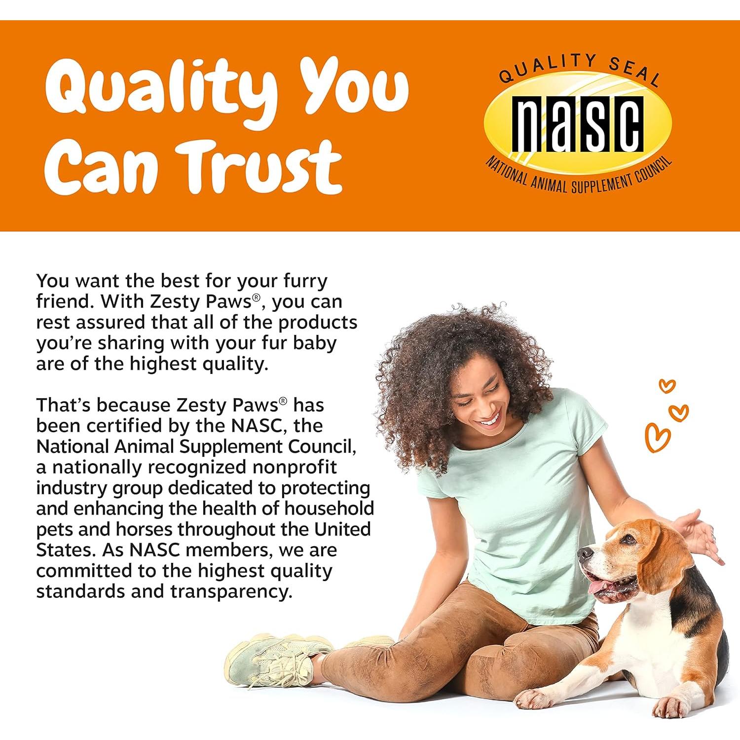 Zesty Paws Aceite de Pescado Omega 3 para Perros 90 Masticables