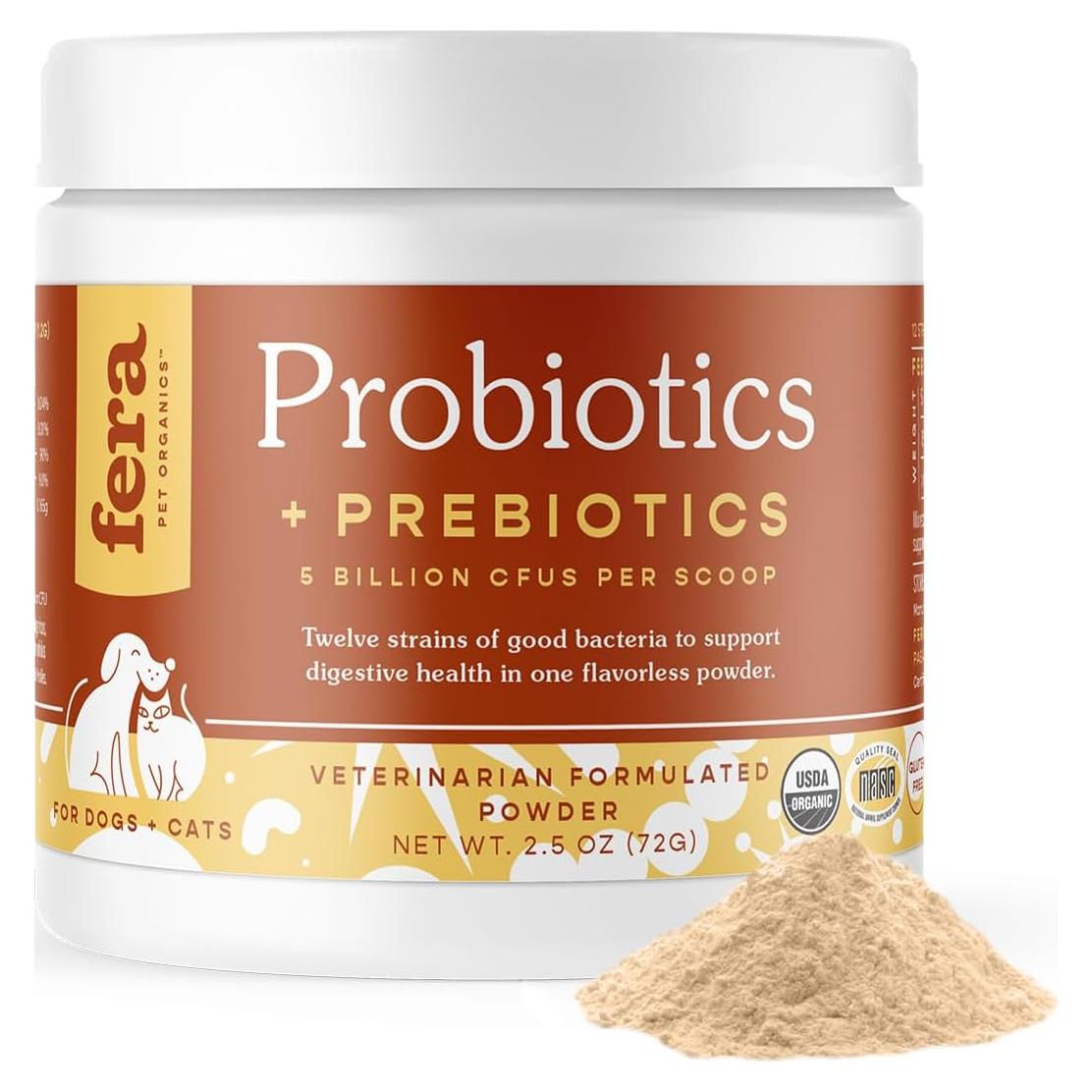 Suplemento Probiotico Fera Pet Organics 60 Cucharadas