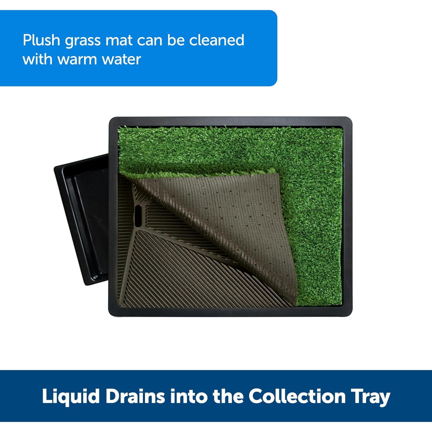 Inodoro Portátil para Mascotas PetSafe Grande Césped Sintético