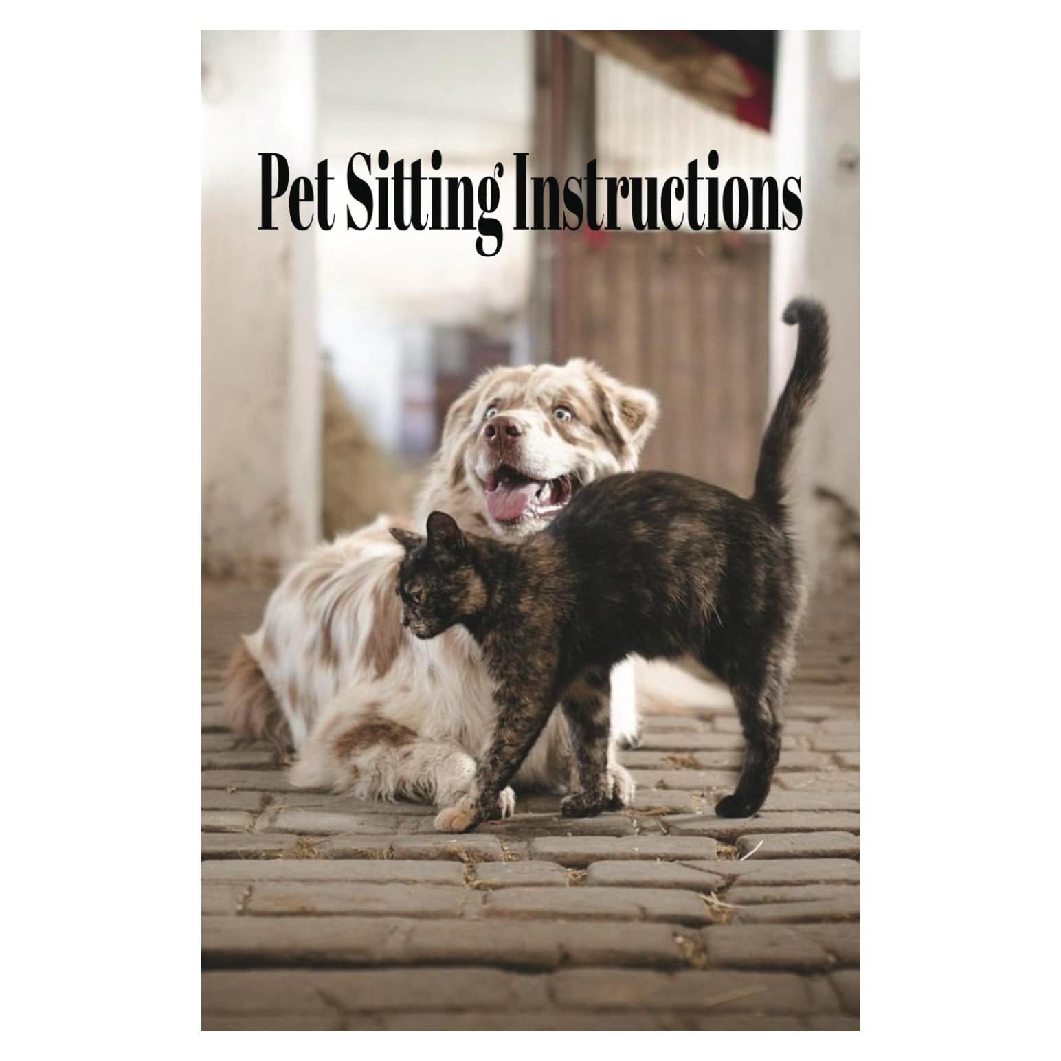 Registro de Cuidado de Mascotas Tapa Blanda 50 Páginas