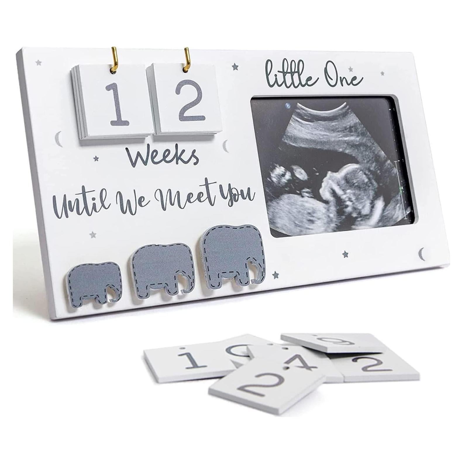 Marco de Foto de Ultrasonido Jwitao con Cuenta Regresiva 24x12.7cm