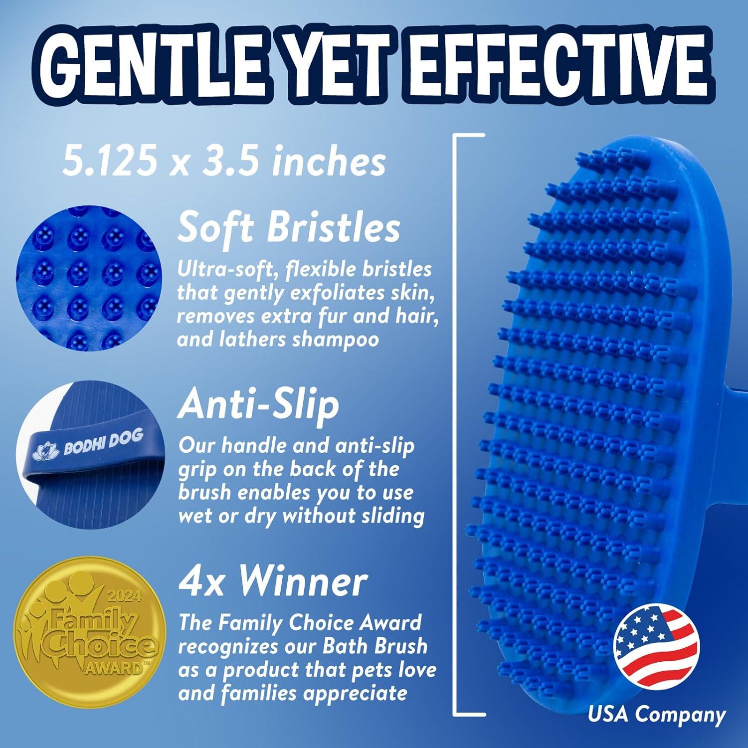 Cepillo de Baño Bodhi Dog para Perros y Gatos Azul