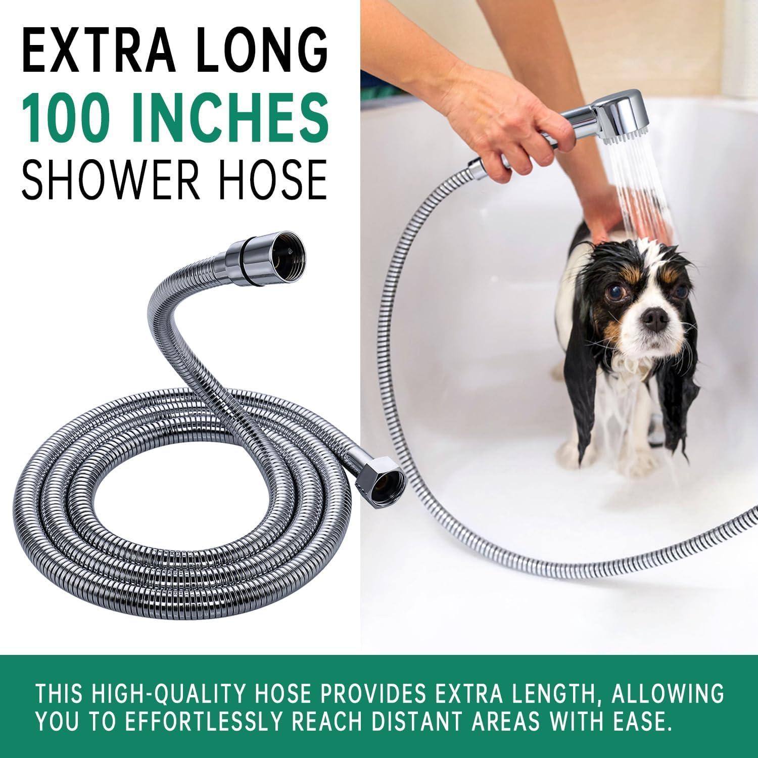 Ducha para Perros V-Frankness con Manguera 254 cm y 3 Modos