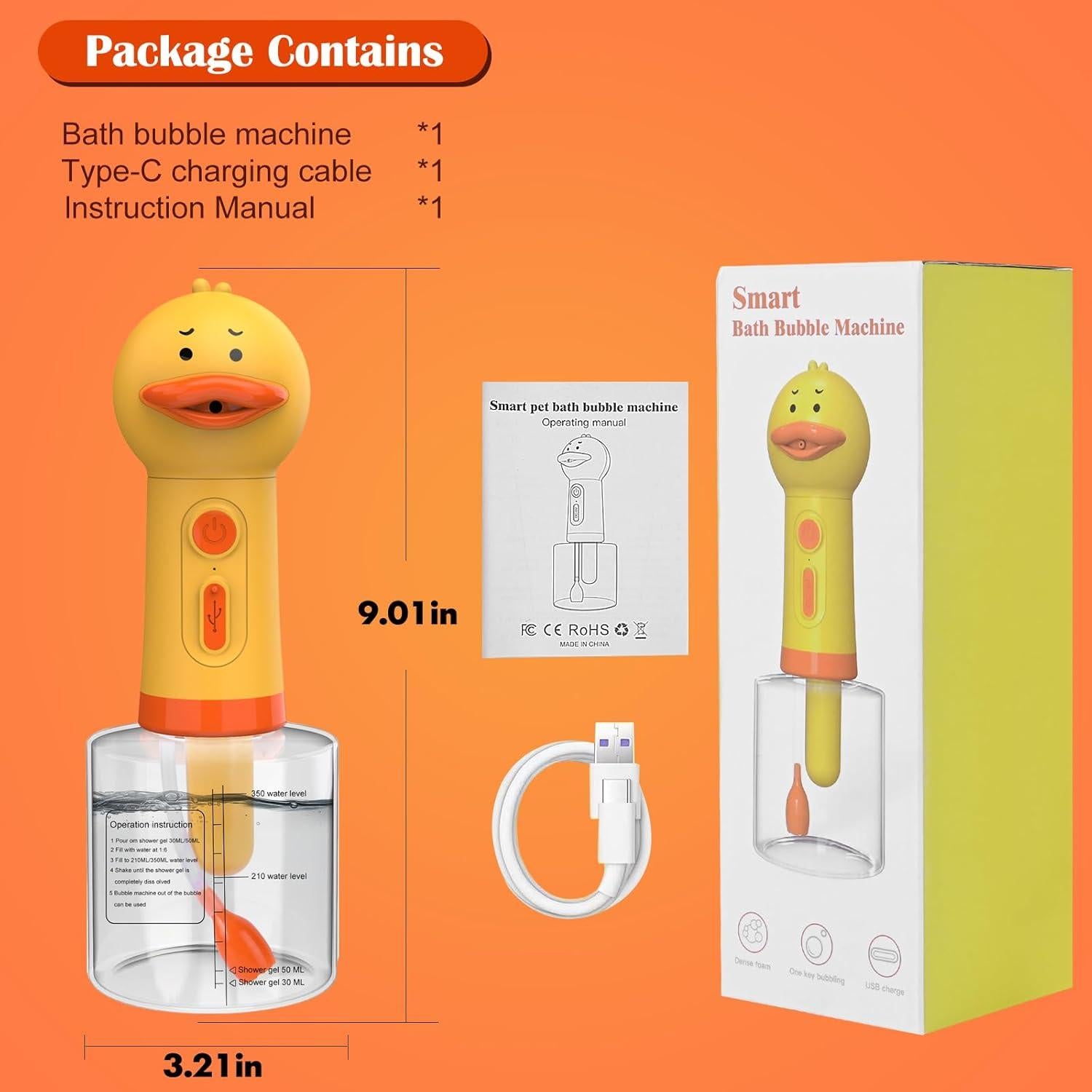 Dispensador de Champú Espumoso Eléctrico Katoggy 350ml