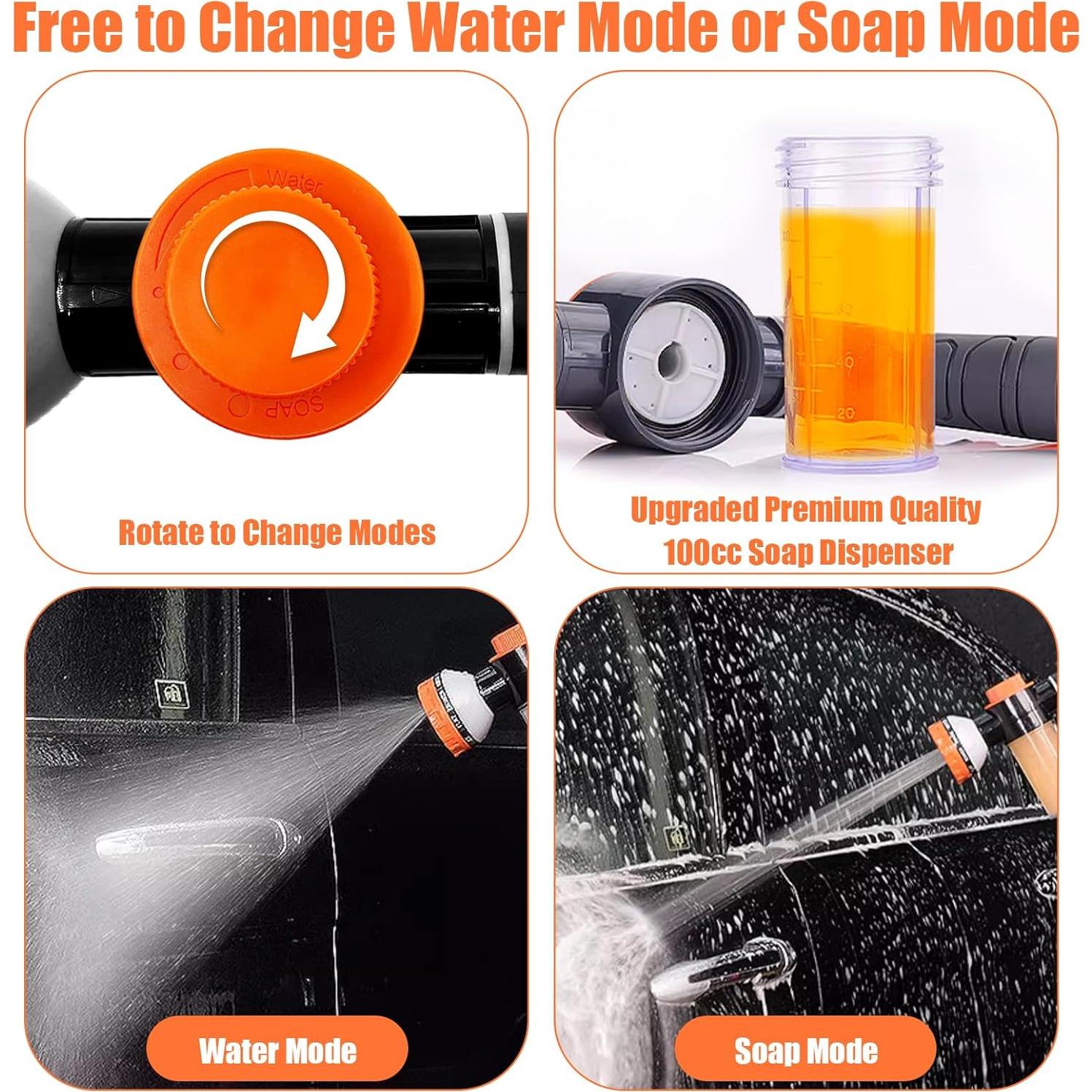 Accesorio de Ducha para Perros AYBBSHOW con Boquilla y Jabón