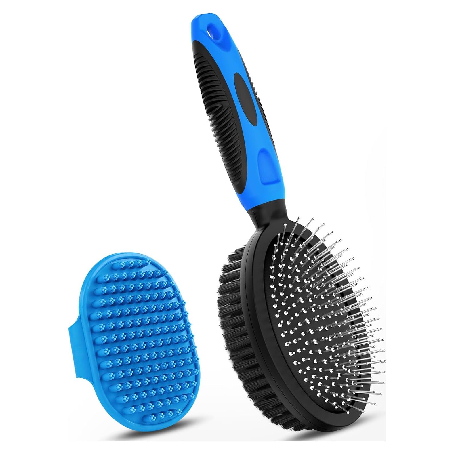 2 Cepillos de Aseo para Perros UGNEL - Doble Cara y Baño