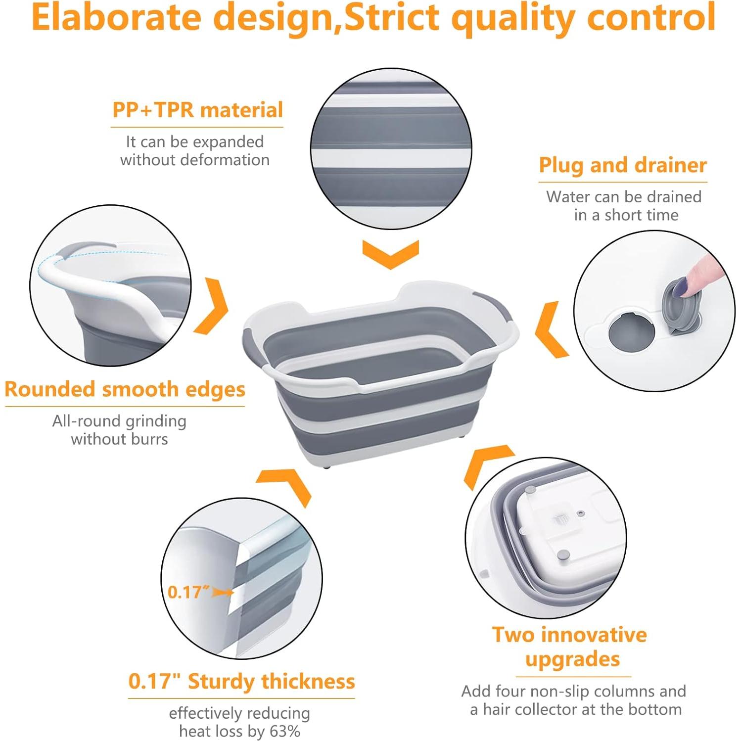 Bańera Plegable para Mascotas Goderewild 27L con Drenaje