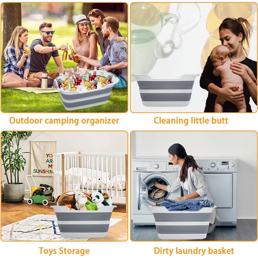 Bańera Plegable para Mascotas Goderewild 27L con Drenaje