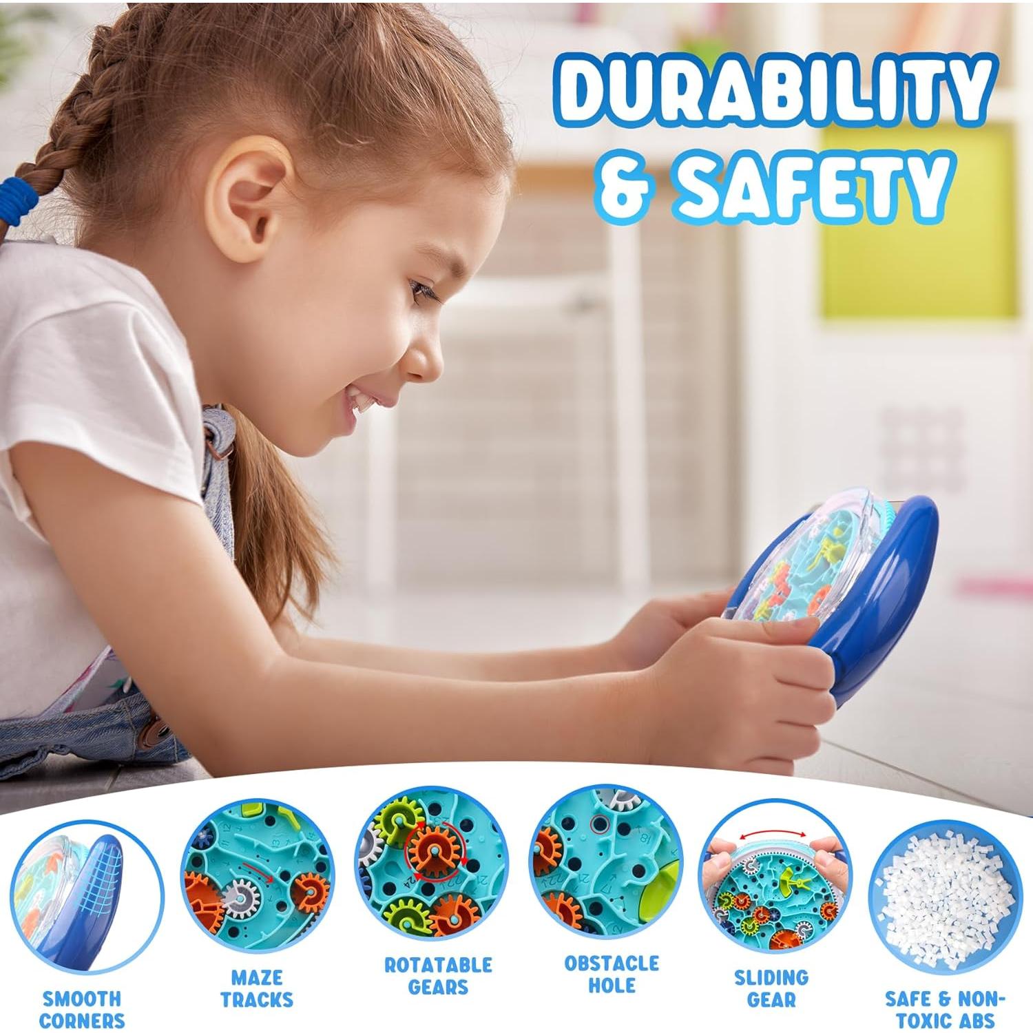 SEVENKA Laberinto 3D para Niños y Adultos - 2 Piezas