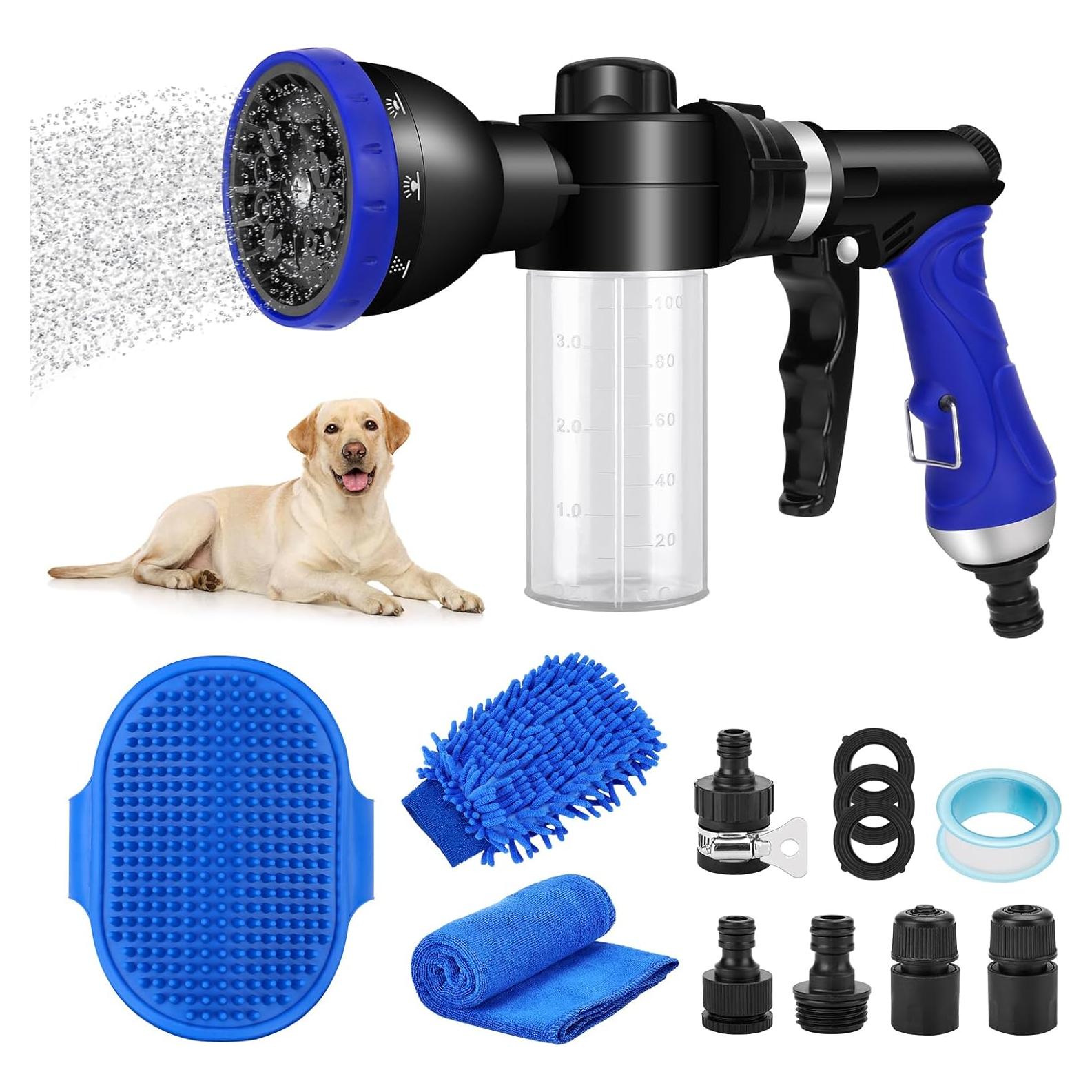 Kit de Rociador para Baño de Mascotas PWEZON 16 en 1