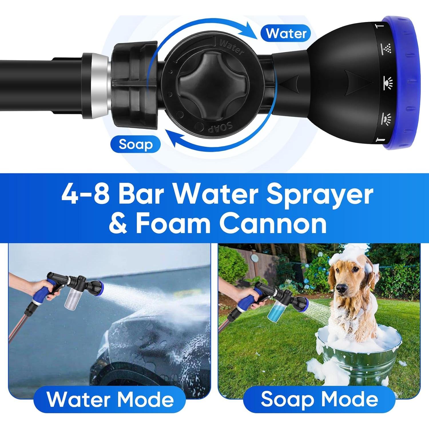 Kit de Rociador para Baño de Mascotas PWEZON 16 en 1