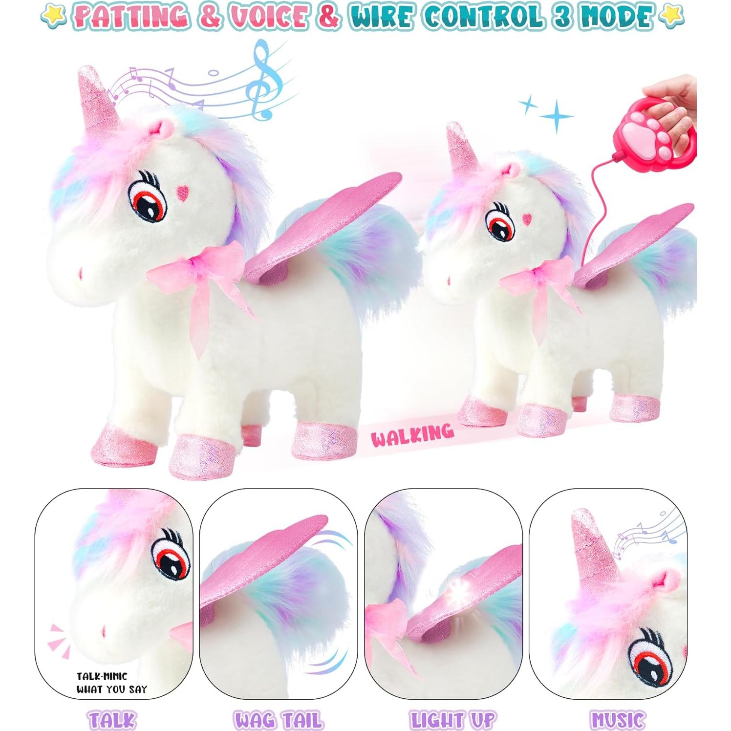 Juguete Interactivo Unicornio SOLIEHOO 20cm con Accesorios