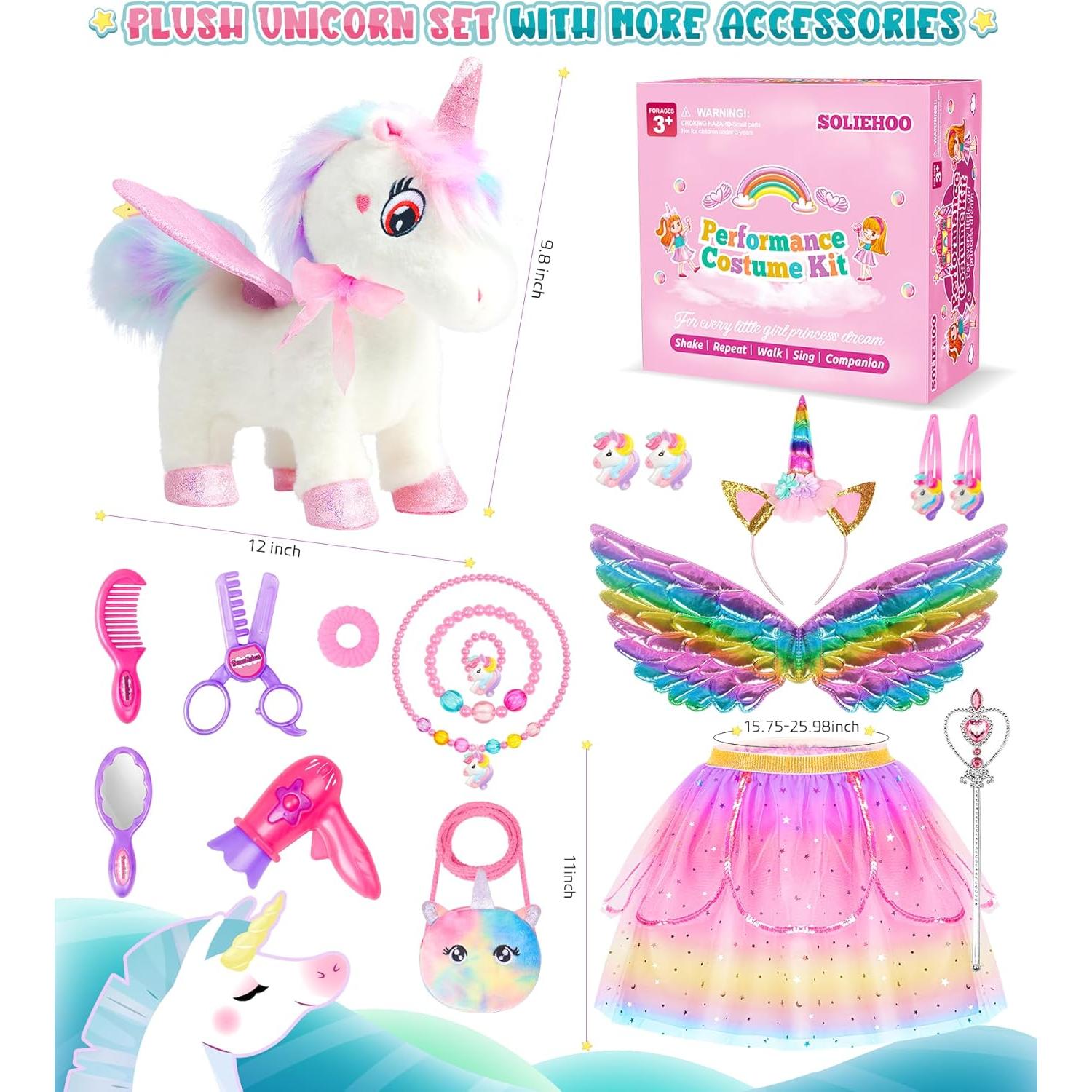 Juguete Interactivo Unicornio SOLIEHOO 20cm con Accesorios