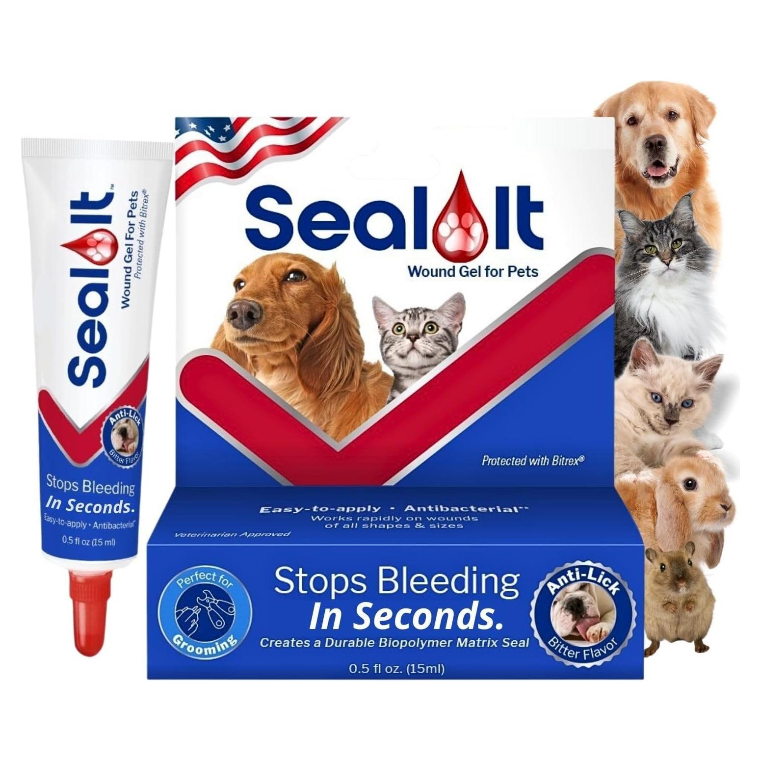 Gel para Heridas de Perro Seal It 15ml - Cuidado Rápido