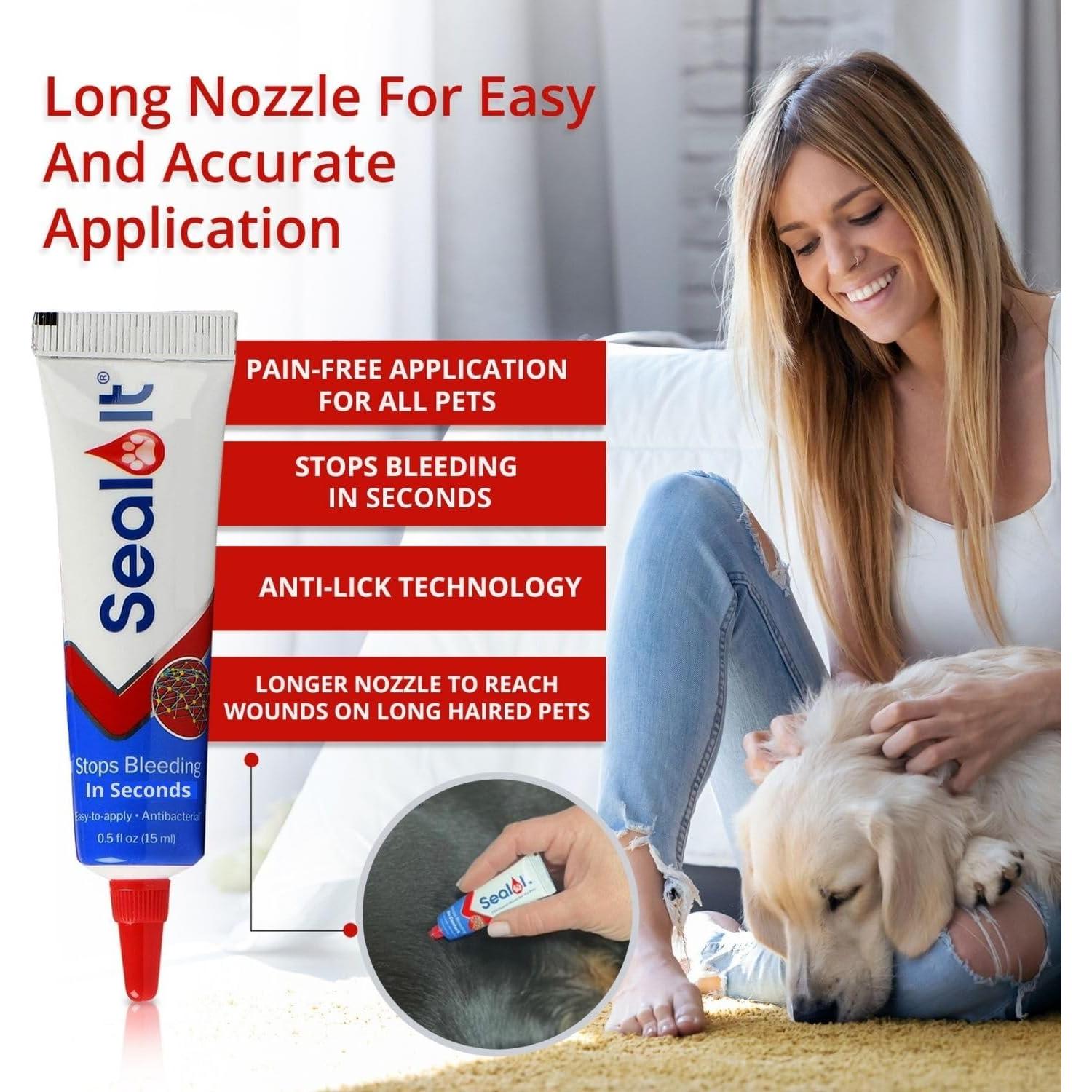 Gel para Heridas de Perro Seal It 15ml - Cuidado Rápido