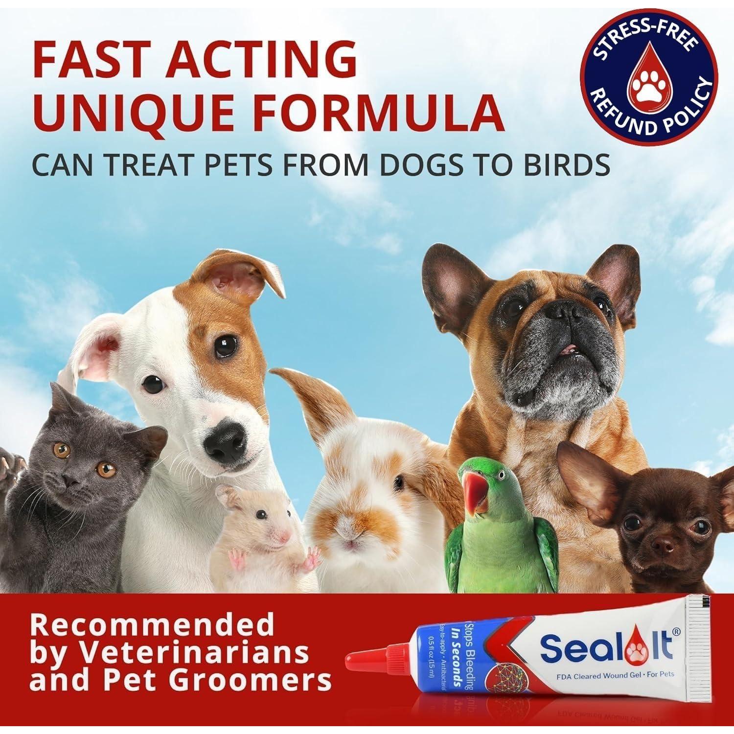 Gel para Heridas de Perro Seal It 15ml - Cuidado Rápido