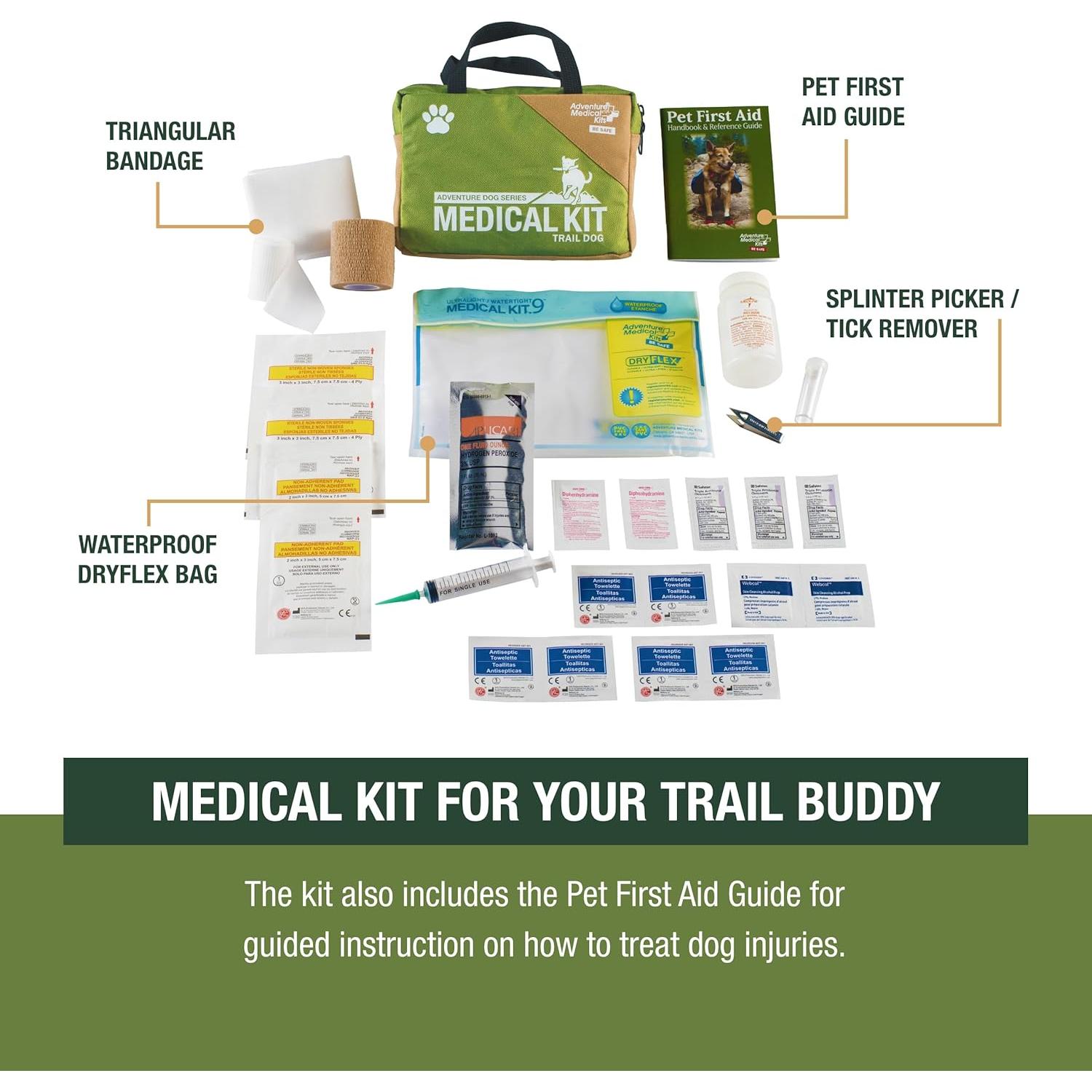 Kit Médico para Perros de Aventura - Primeros Auxilios Compacto