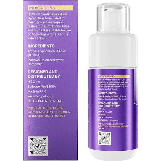 HICC PET Gel Hidro para Heridas de Mascotas 96 g
