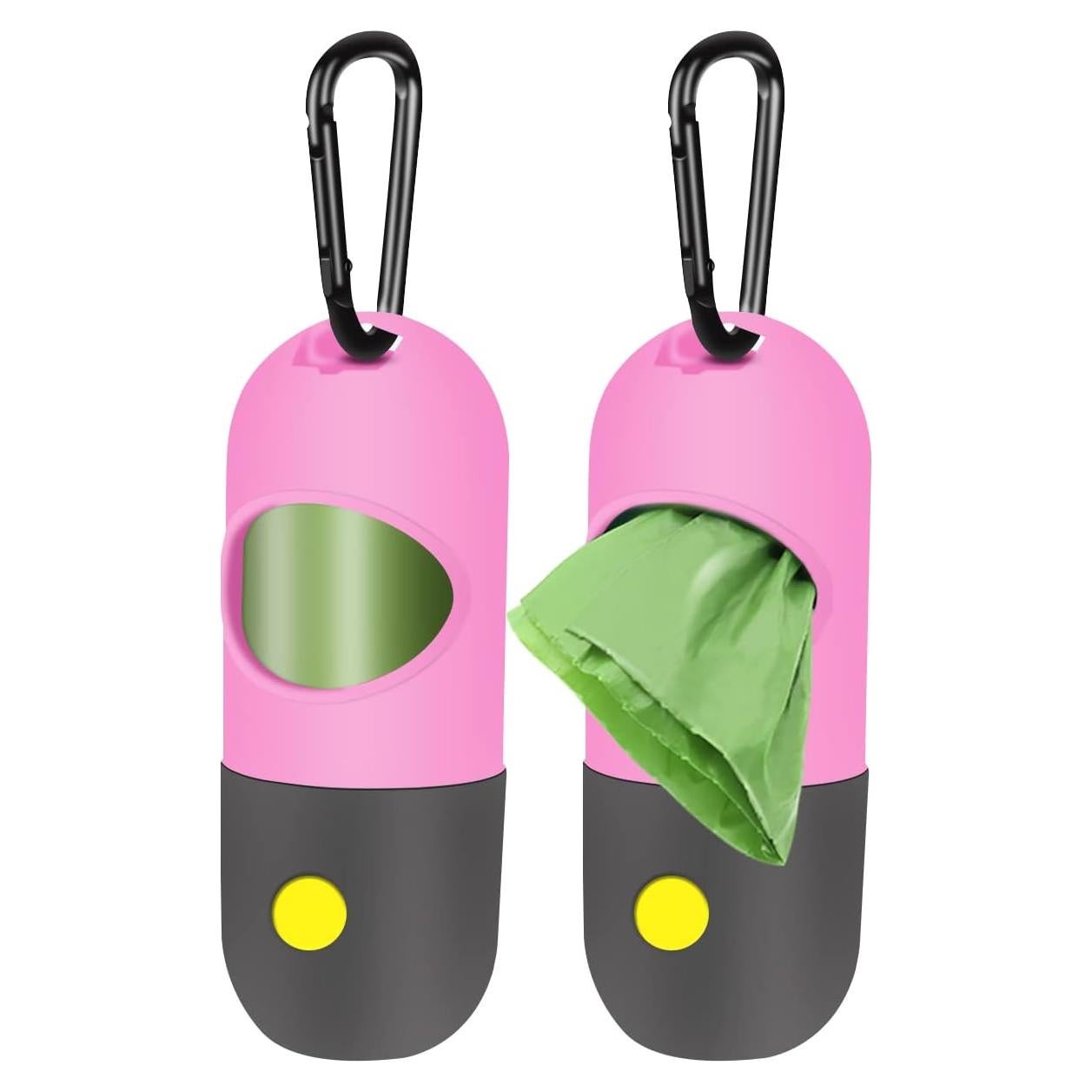 Dispensador de bolsas para excremento Eliamo con linterna LED