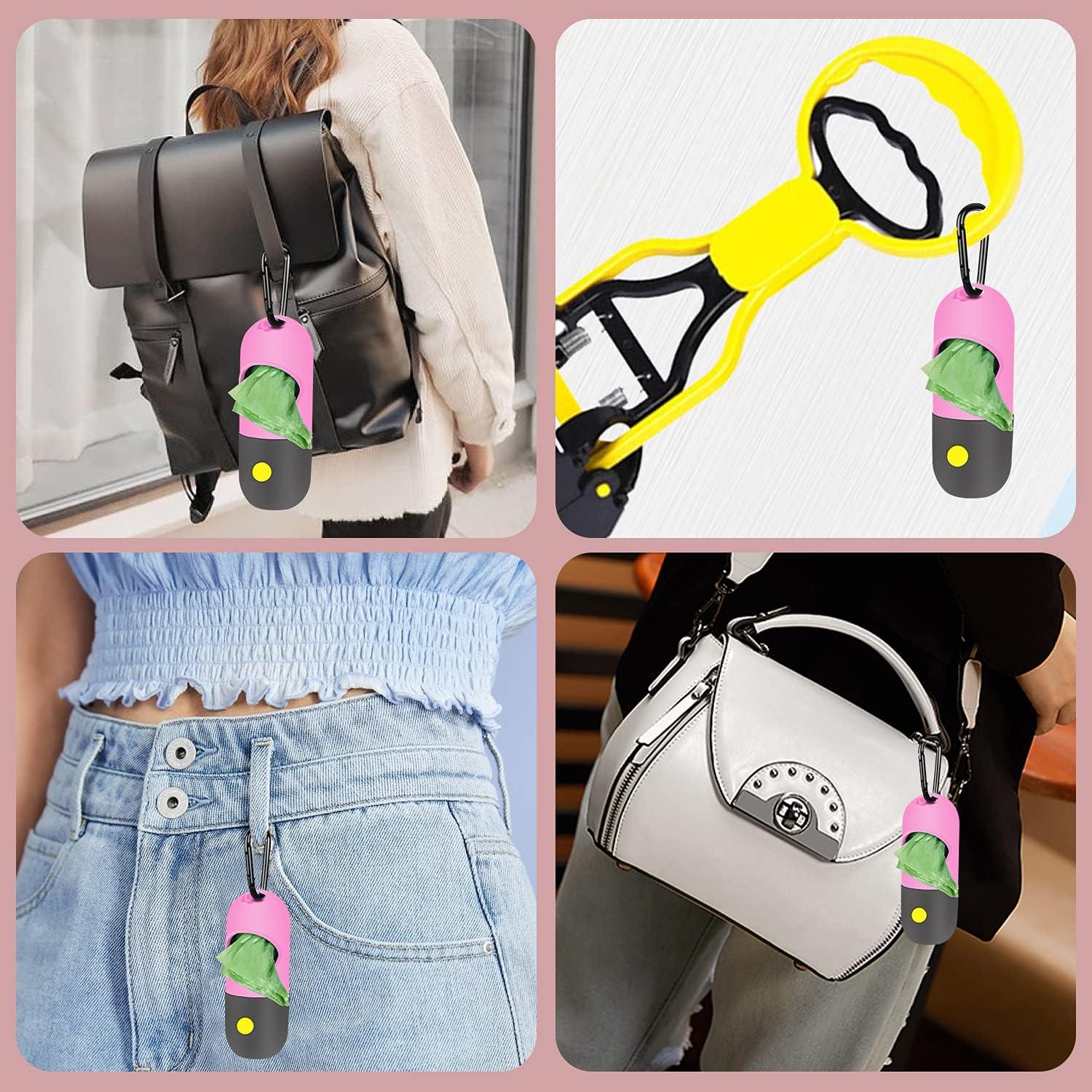 Dispensador de bolsas para excremento Eliamo con linterna LED