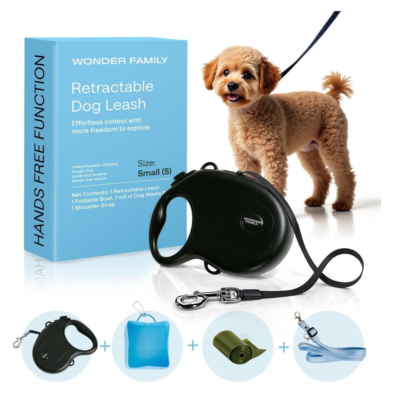 Correa Retráctil para Perros Pequeños WONDER FAMILY 3,05m