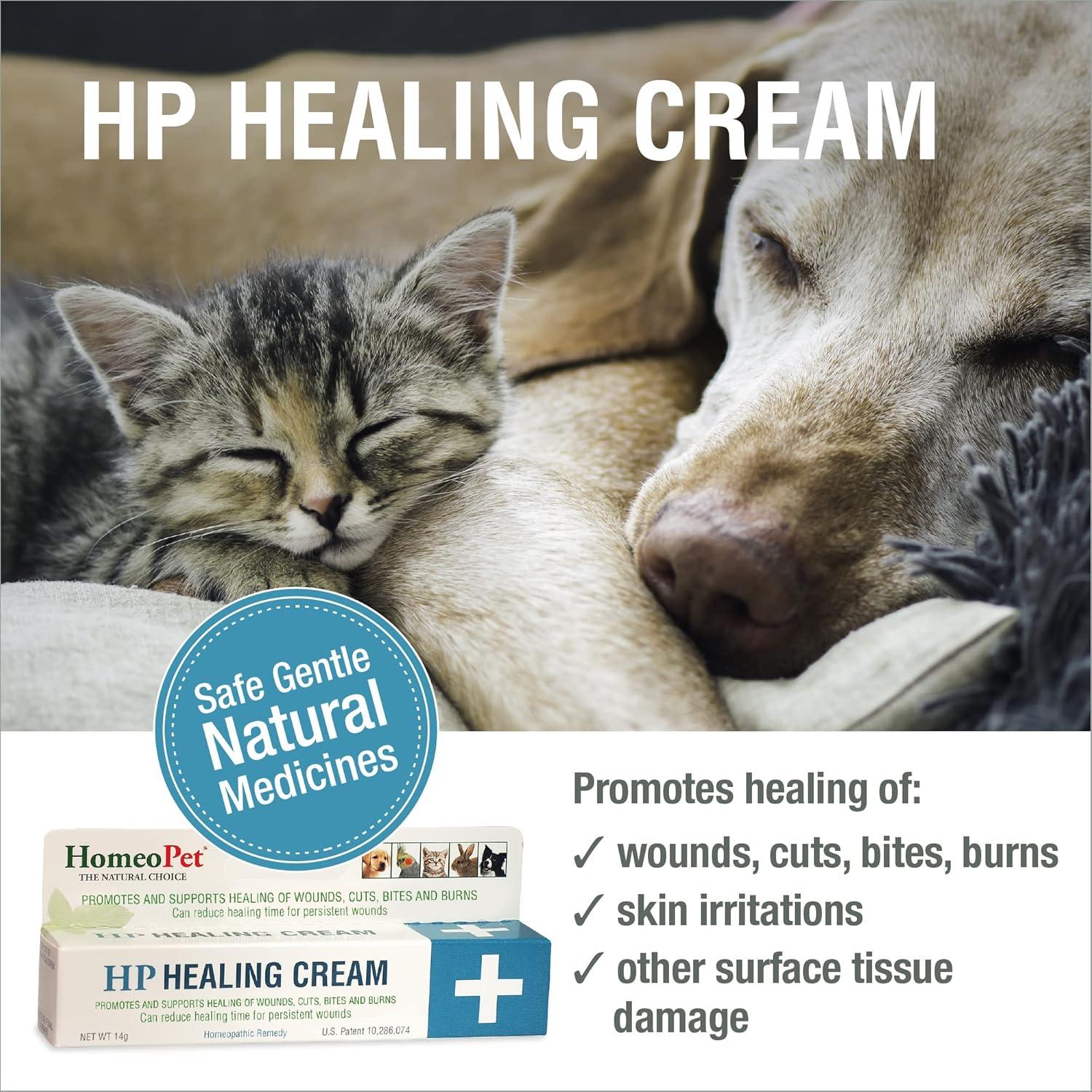 Crema Sanadora HomeoPet HP para Heridas en Mascotas 14g