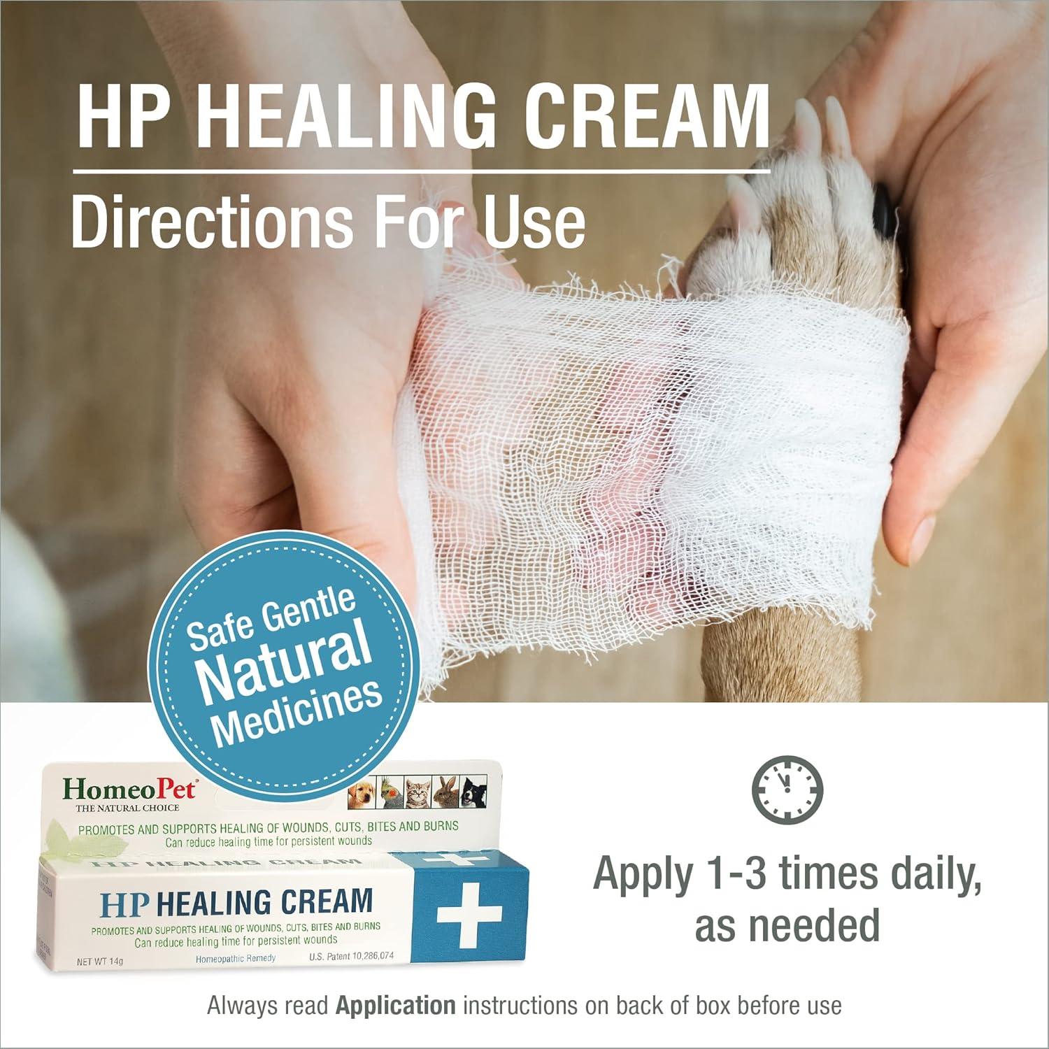 Crema Sanadora HomeoPet HP para Heridas en Mascotas 14g