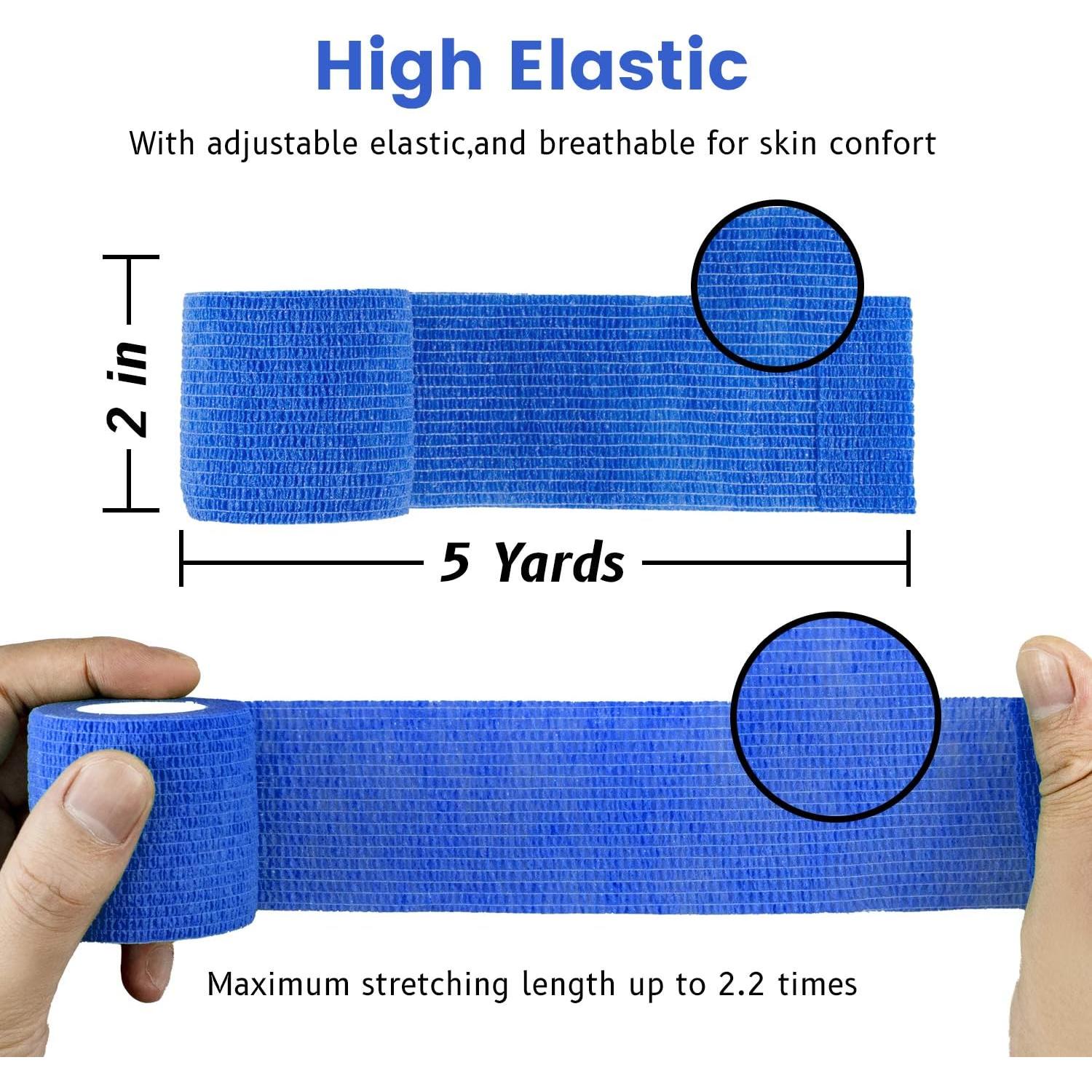 9 Rollos de Cinta Adhesiva FRESINIDER para Lesiones Azul