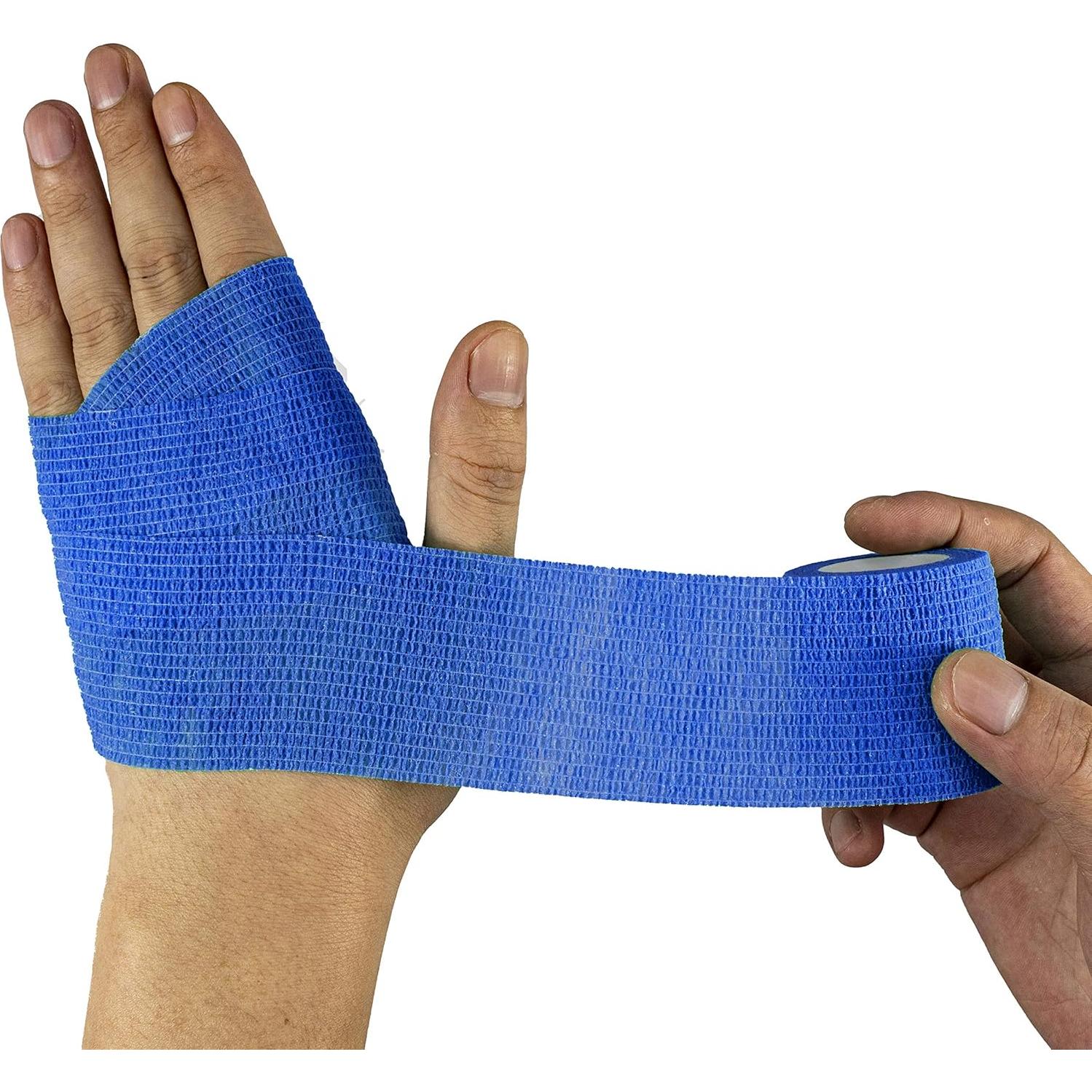 9 Rollos de Cinta Adhesiva FRESINIDER para Lesiones Azul