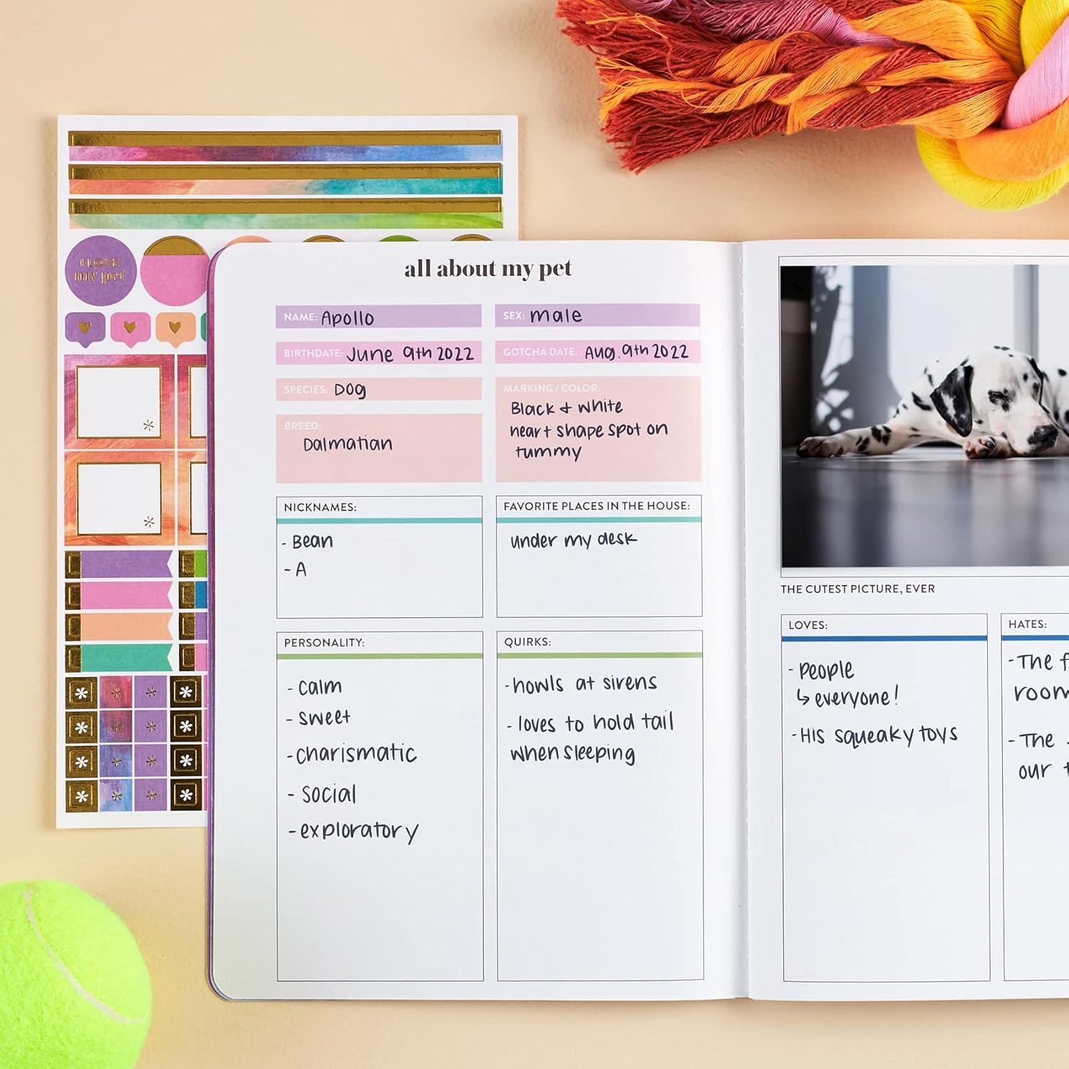 Planificador Petite Erin Condren Cuidado Mascotas 12 Meses