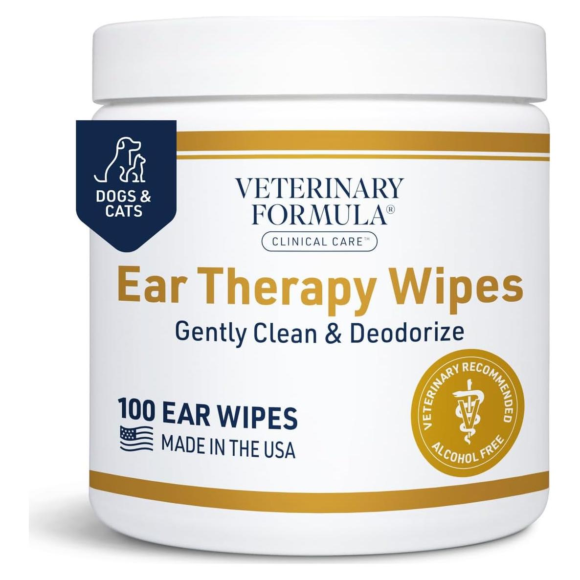 Toallitas de Terapia para Oídos Veterinary Formula 100ct