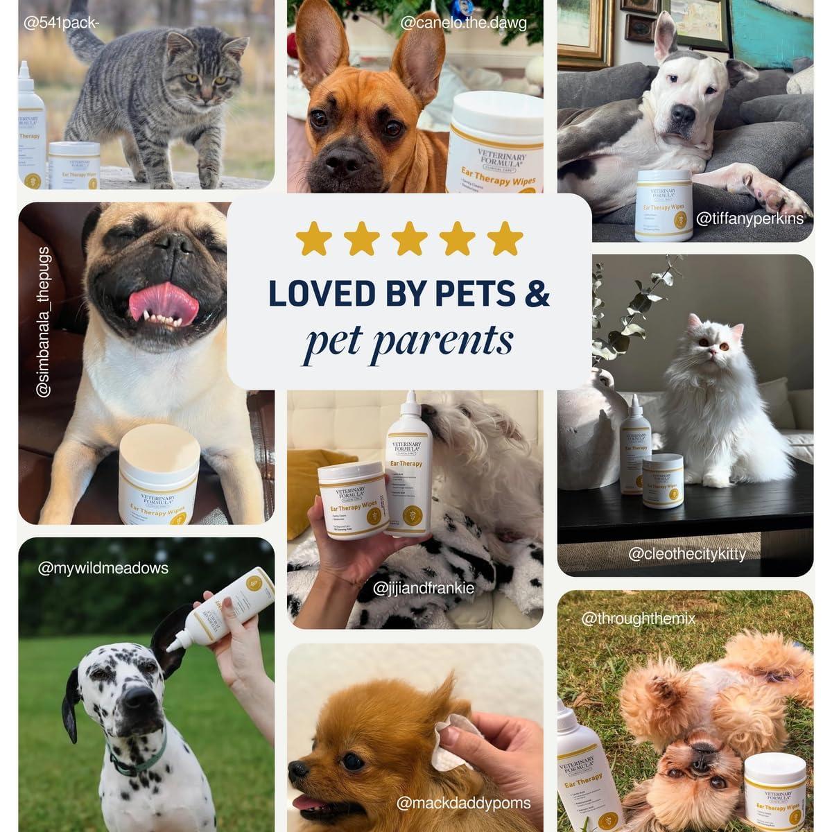 Toallitas de Terapia para Oídos Veterinary Formula 100ct